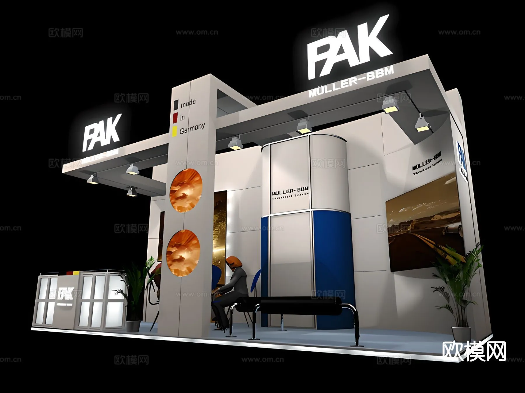 EXHIBITION ROOM – 3D Model For Interior Design – 1005