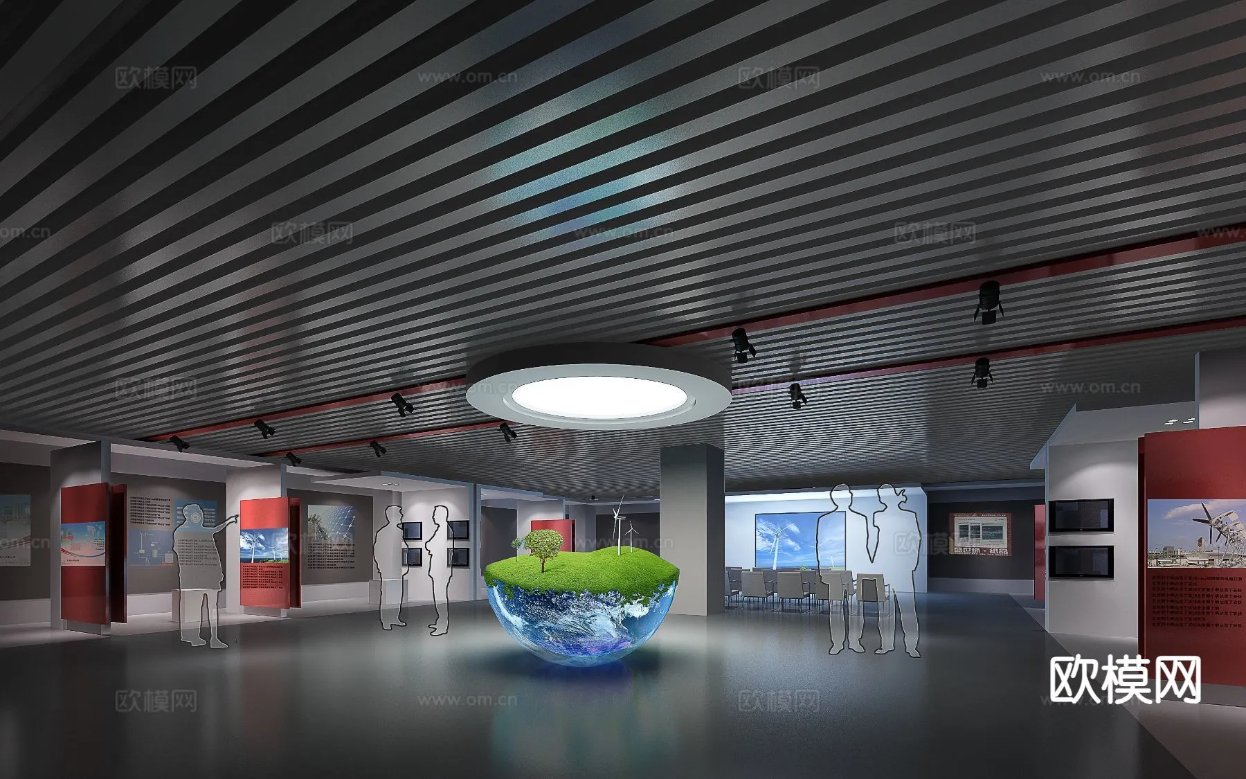 EXHIBITION ROOM – 3D Model For Interior Design – 1034