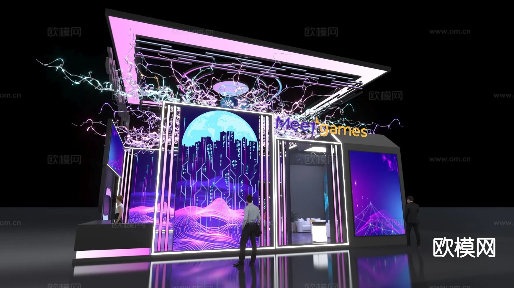 EXHIBITION ROOM – 3D Model For Interior Design – 1055