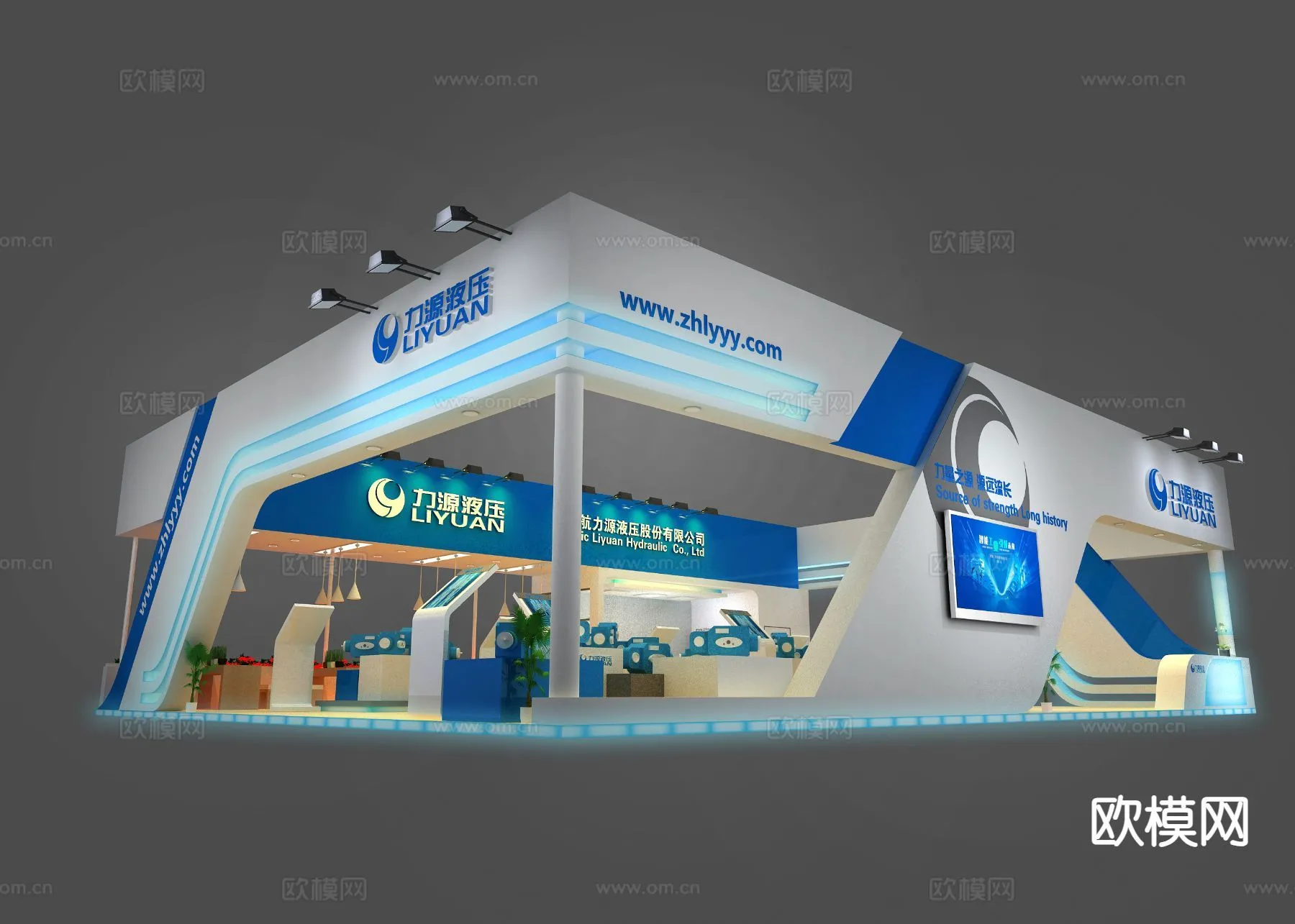 EXHIBITION ROOM – 3D Model For Interior Design – 1088