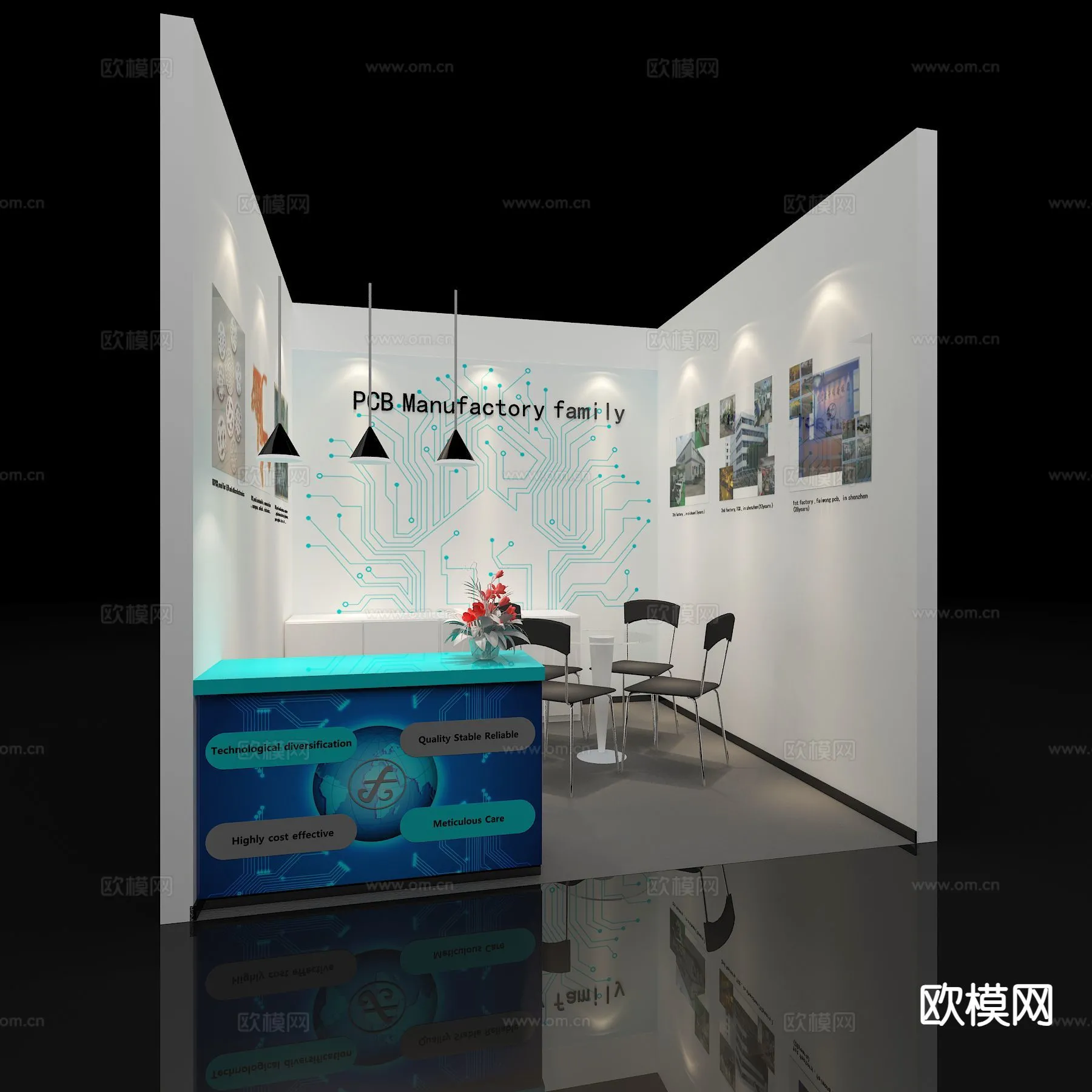 EXHIBITION ROOM – 3D Model For Interior Design – 986