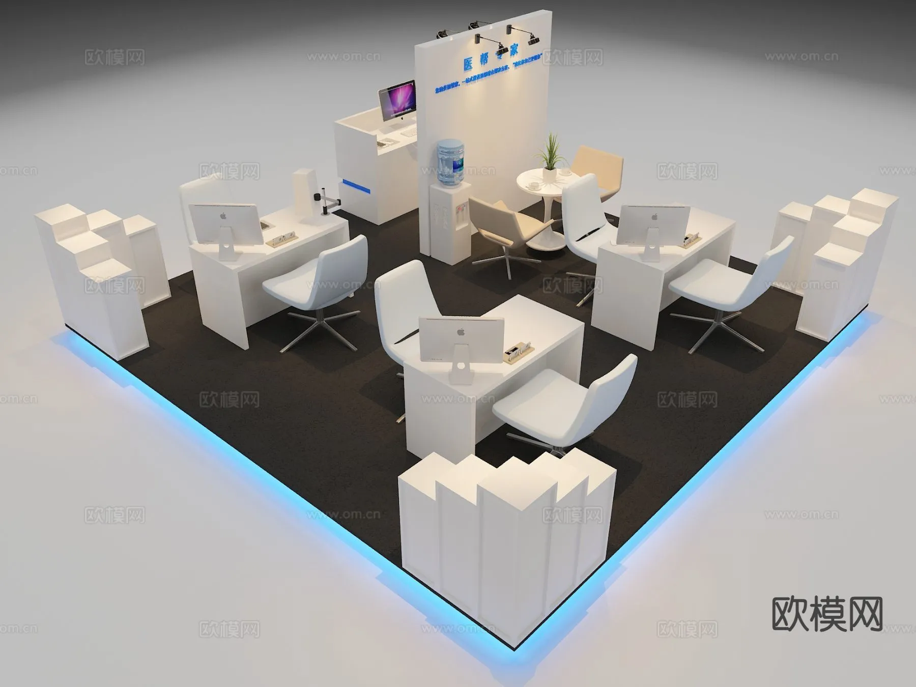 EXHIBITION ROOM – 3D Model For Interior Design – 988