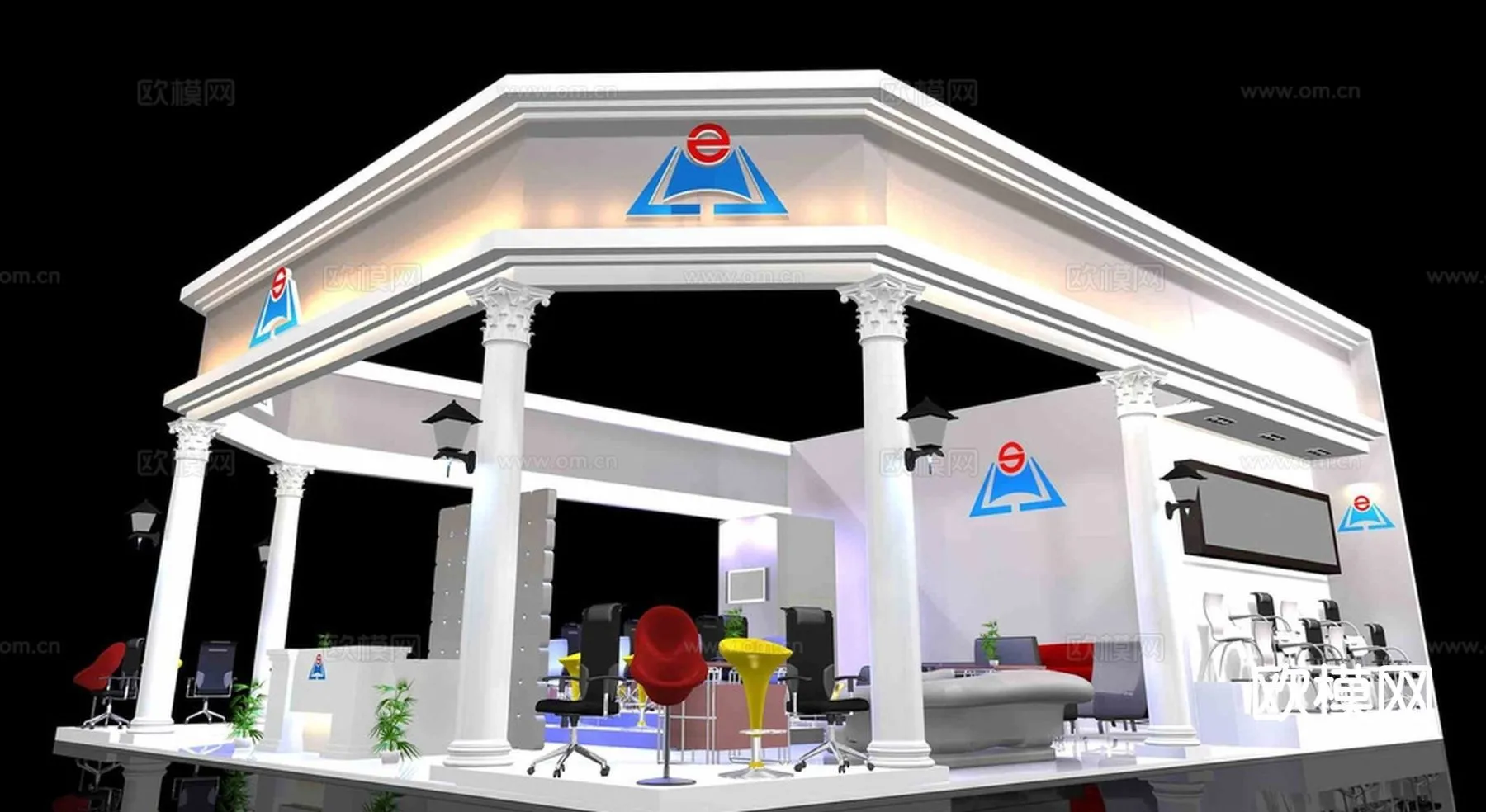 EXHIBITION ROOM – 3D Model For Interior Design – 990