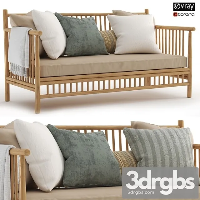 Exotan bamboo loungeset-garden bench-01