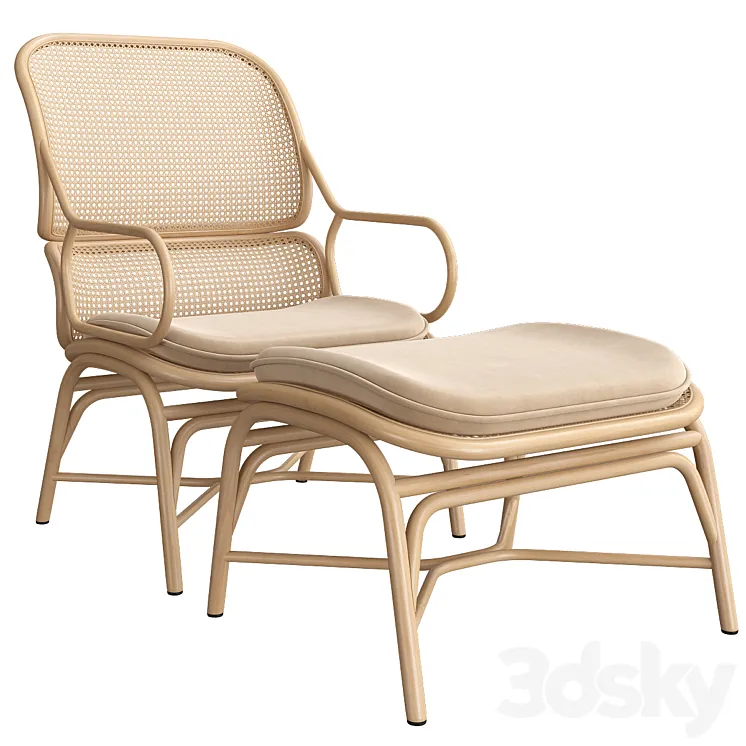 Expormim Frames Lounge Chair 3DS Max Model