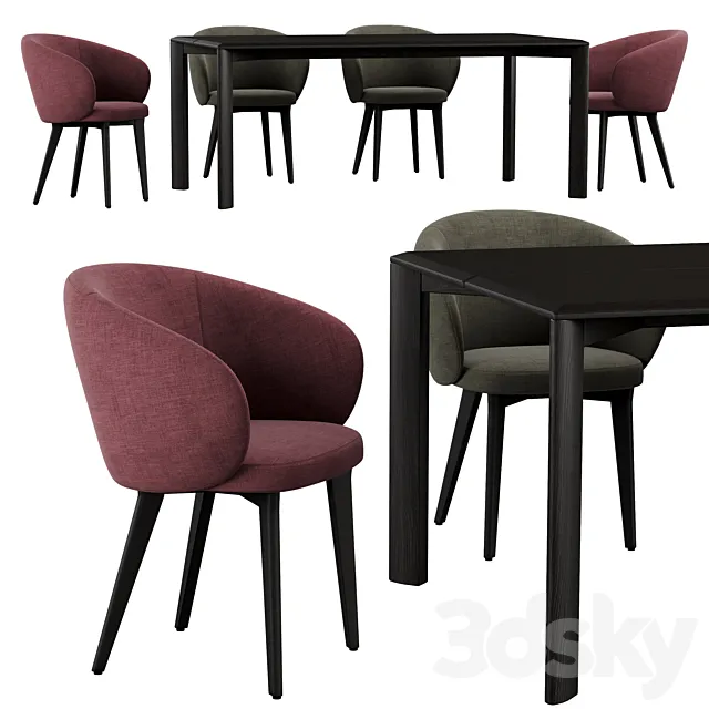 Expormim Kotai dining set 3DSMax File