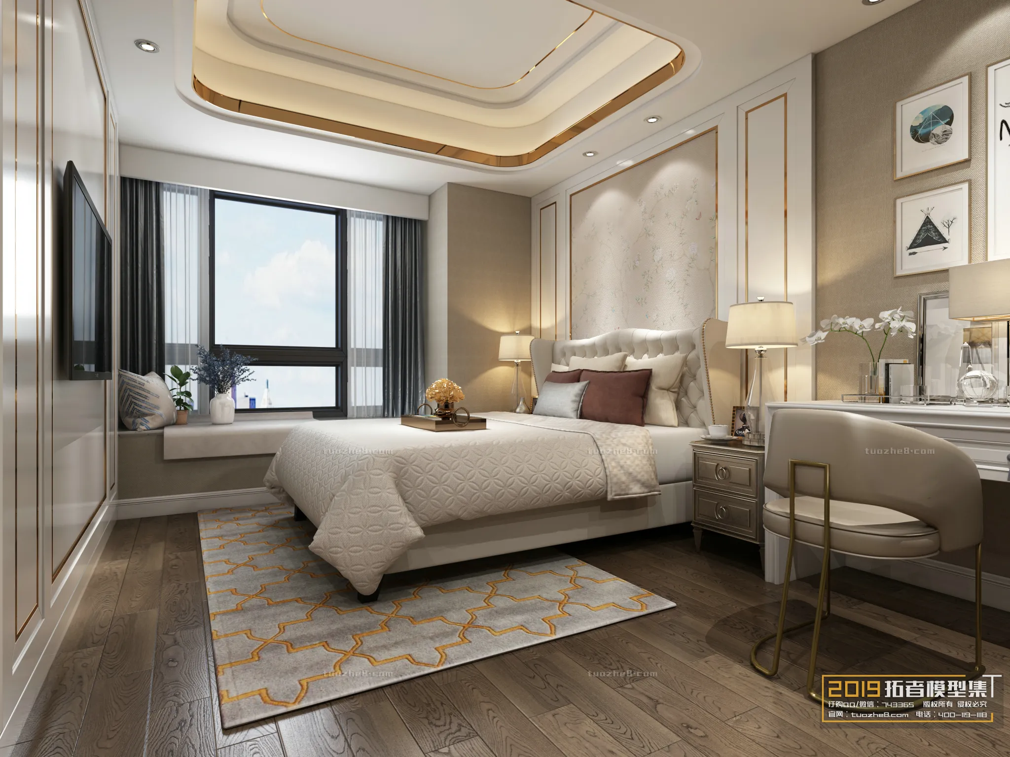 Extension Interior – BEDROOM – EUROPEAN STYLES – 019