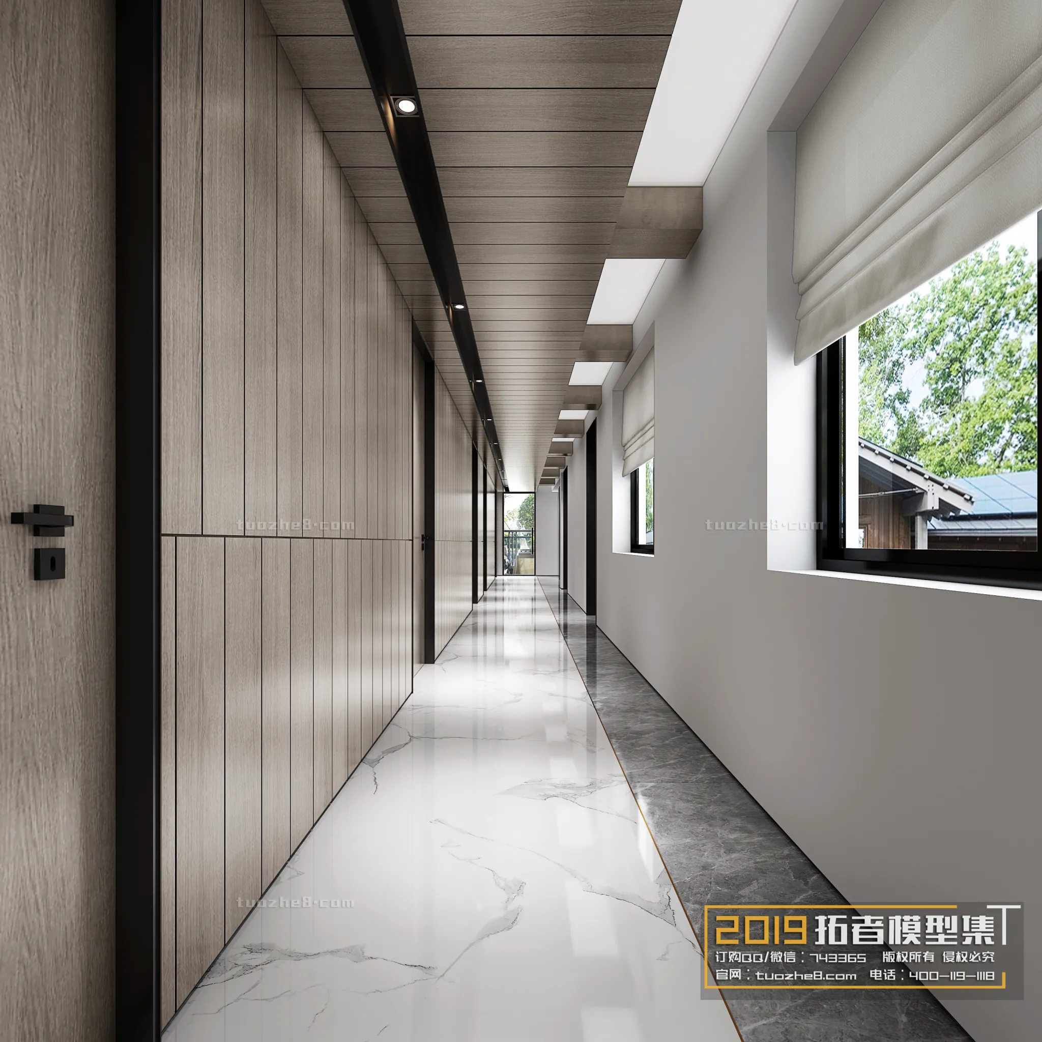 Extension Interior – CORRIDORS, ELEVATORS – 001