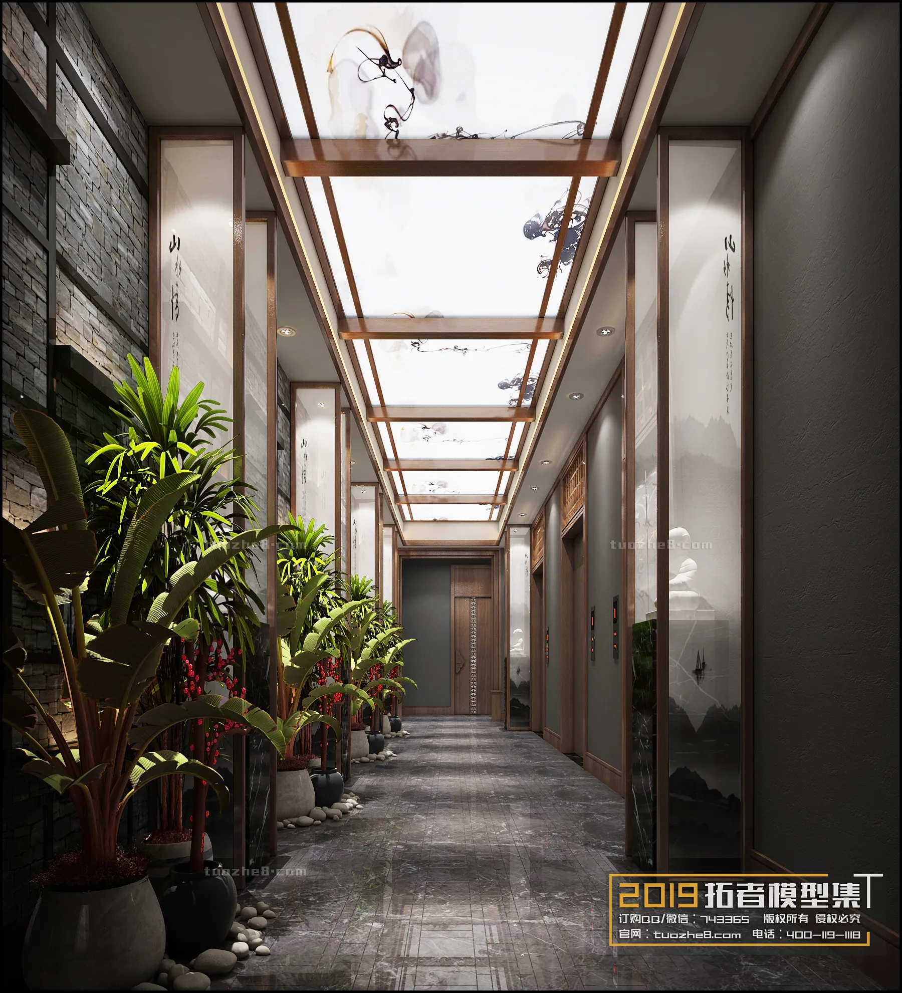 Extension Interior – CORRIDORS, ELEVATORS – 002