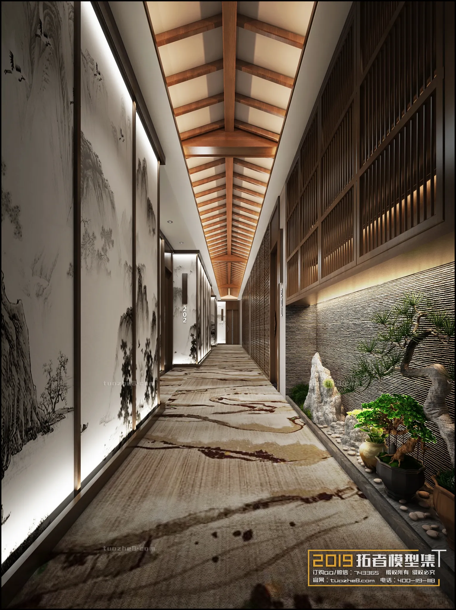 Extension Interior – CORRIDORS, ELEVATORS – 014