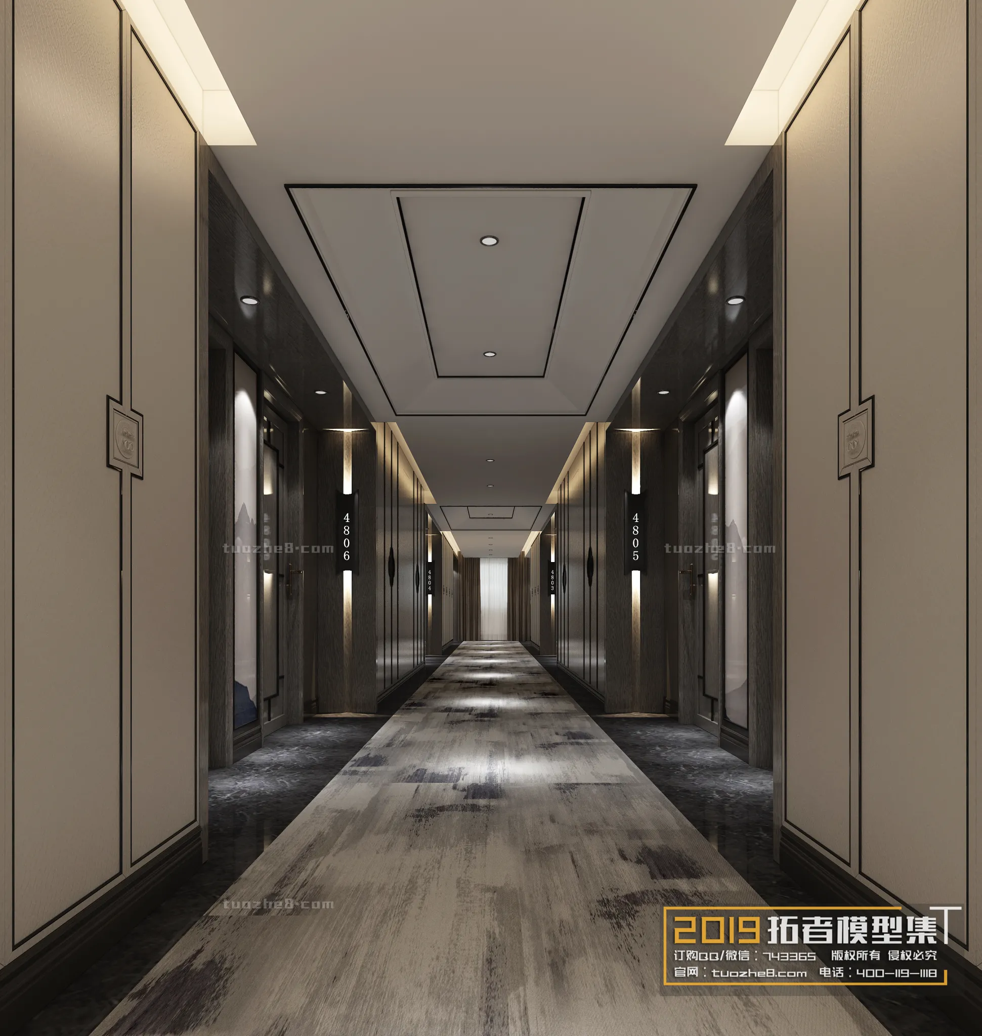 Extension Interior – CORRIDORS, ELEVATORS – 023