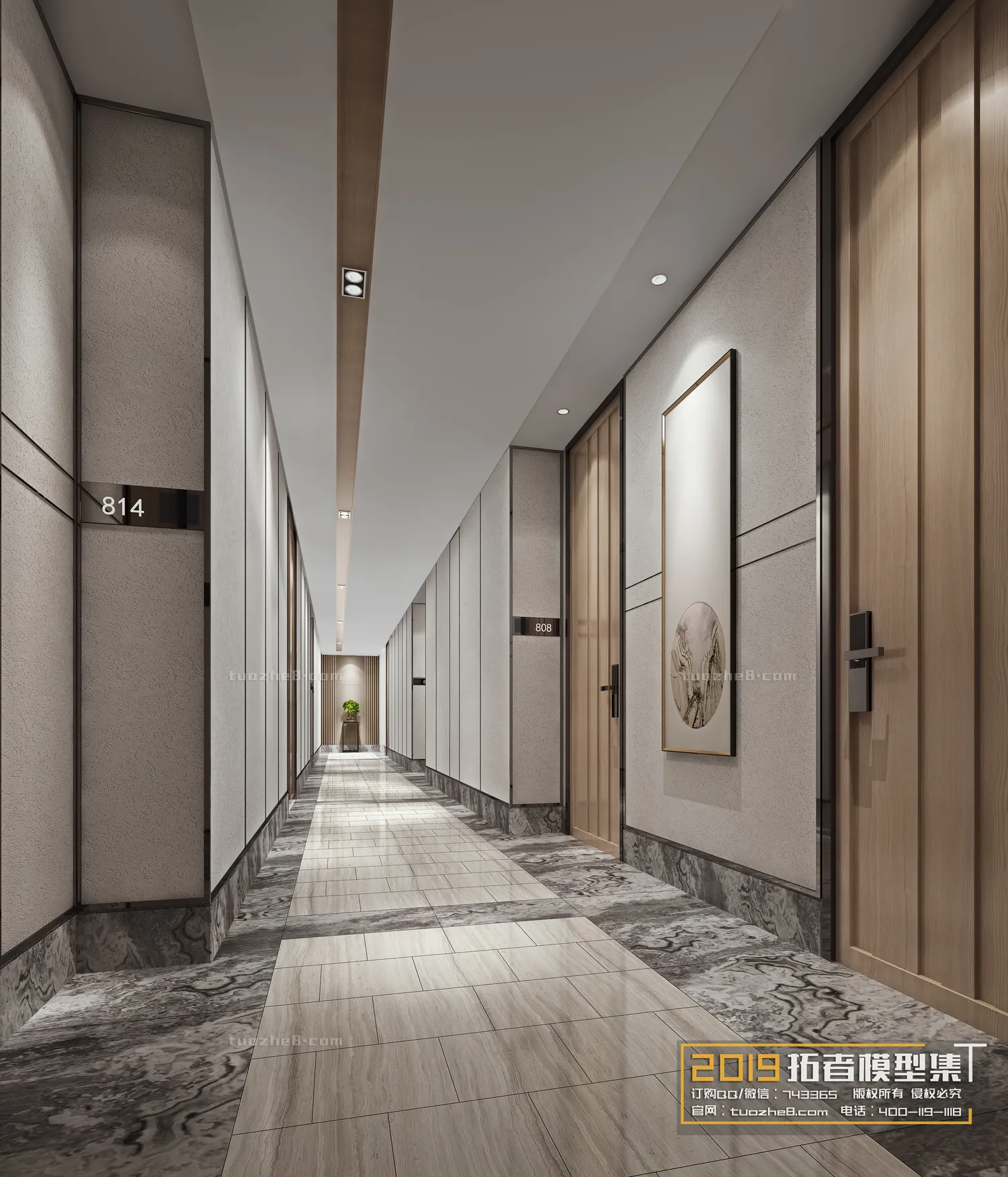 Extension Interior – CORRIDORS, ELEVATORS – 024