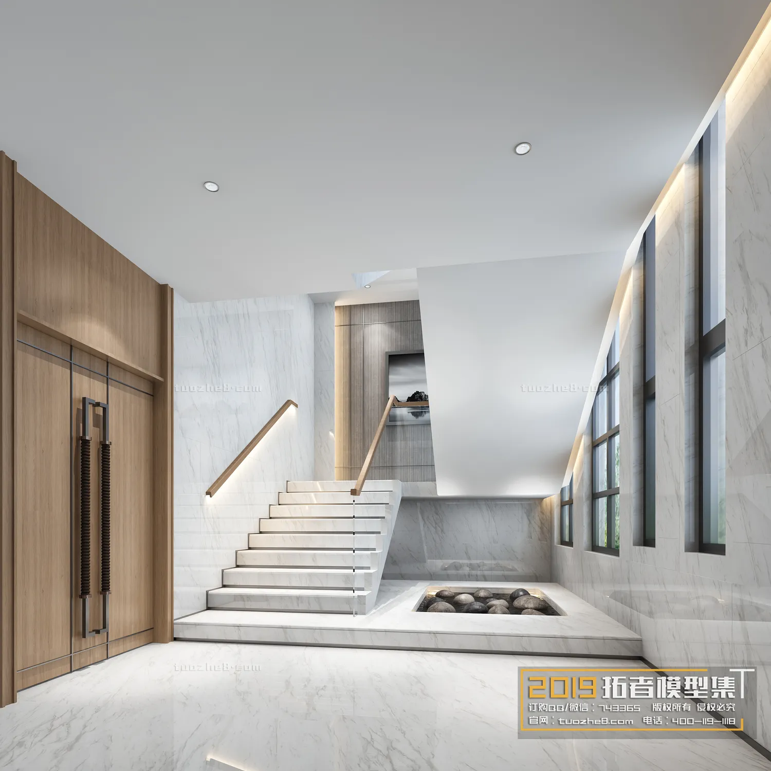 Extension Interior – CORRIDORS, ELEVATORS – 030