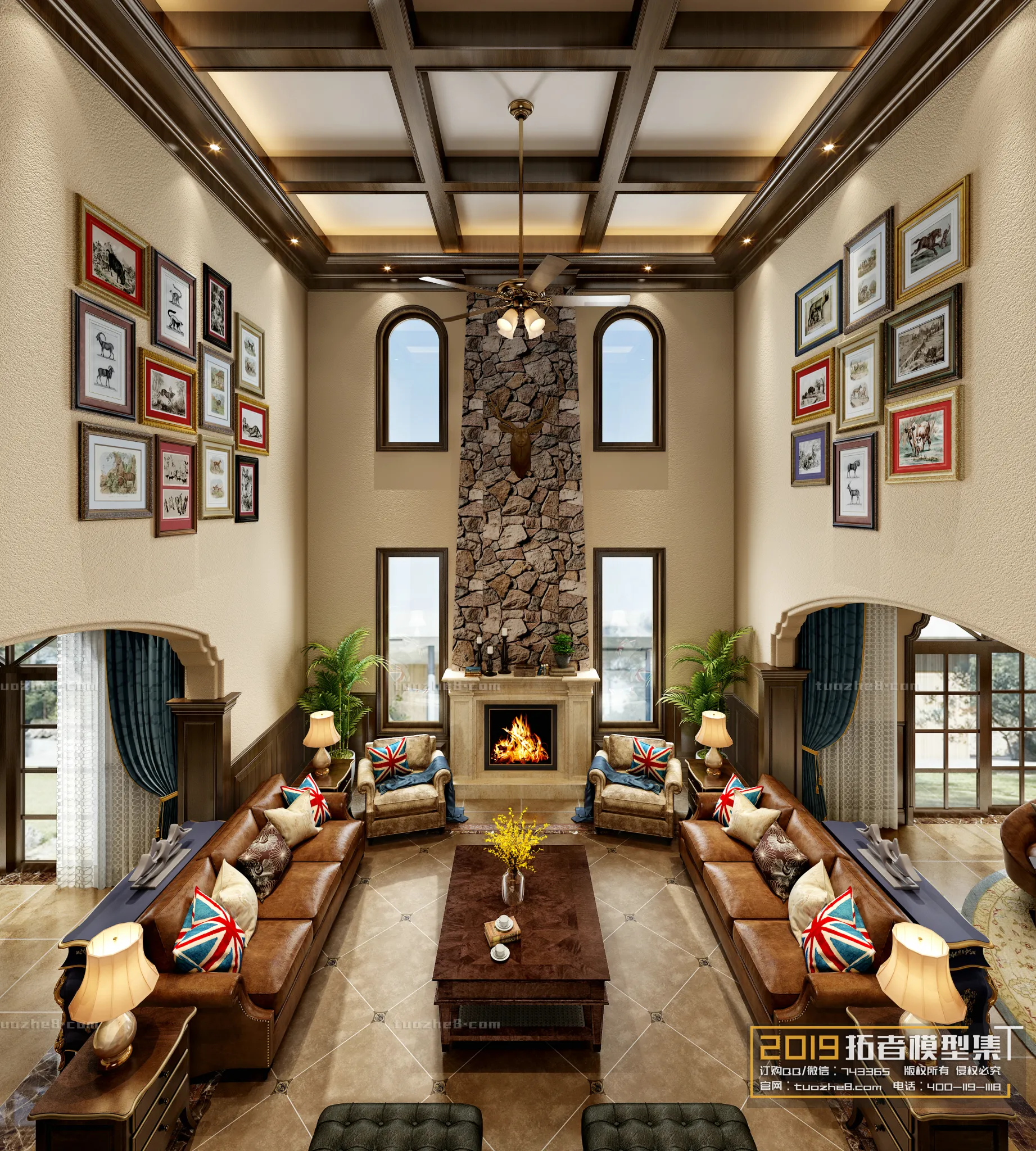 Extension Interior – LINGVING ROOM – AMERICAN STYLES – 006