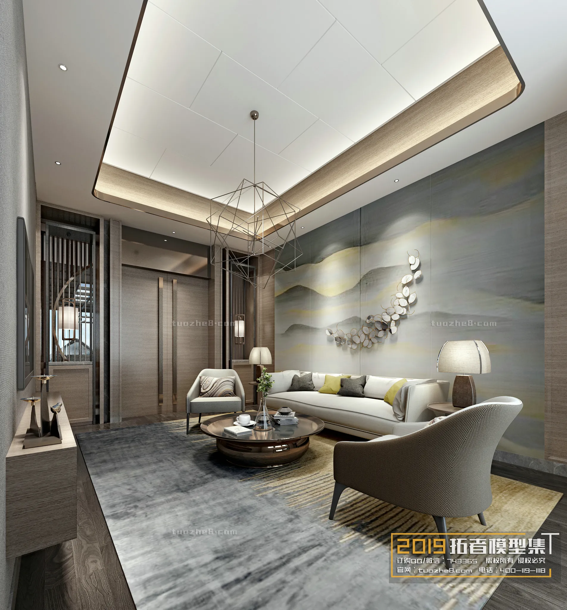 Extension Interior – LINGVING ROOM – CHINESE STYLES – 003