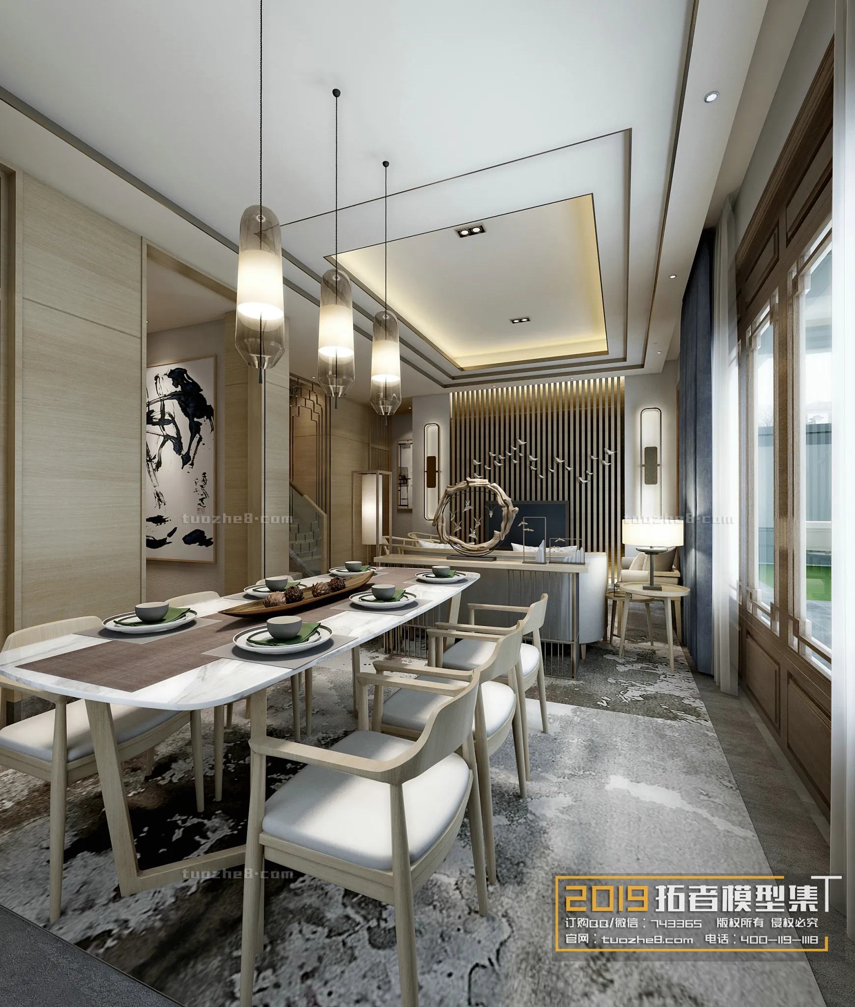 Extension Interior – LINGVING ROOM – CHINESE STYLES – 008
