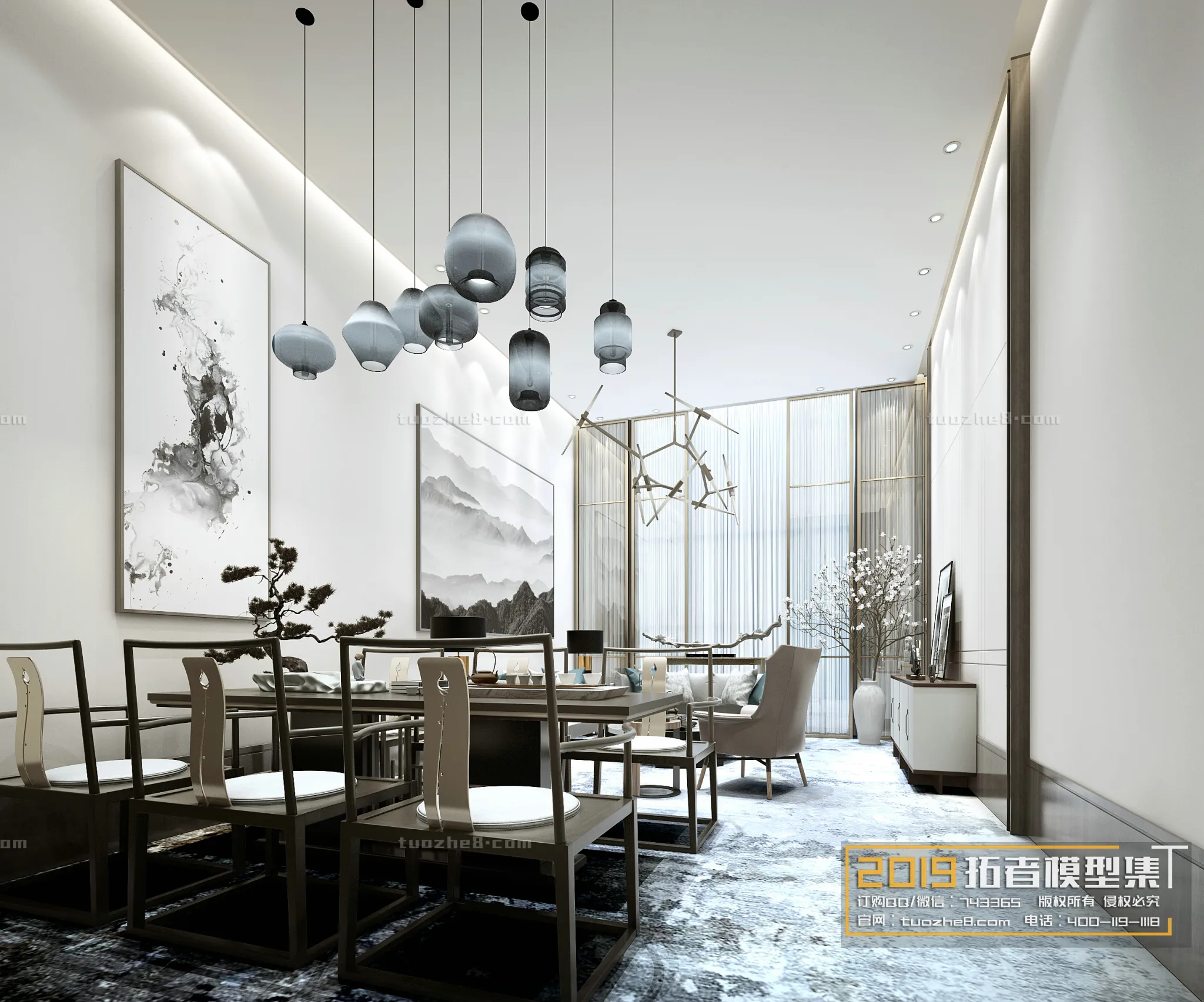 Extension Interior – LINGVING ROOM – CHINESE STYLES – 012