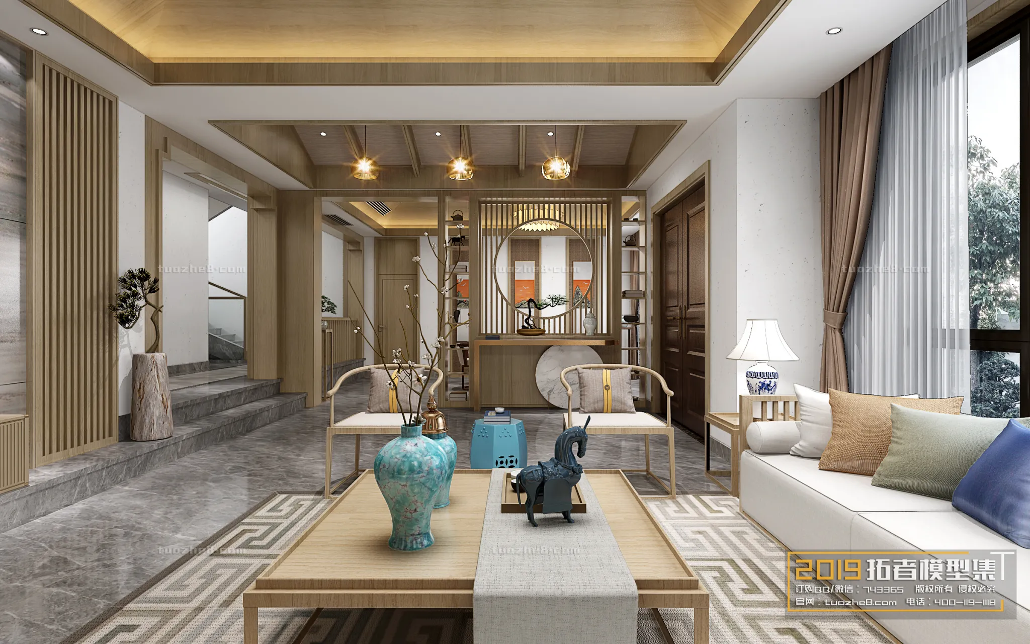 Extension Interior – LINGVING ROOM – CHINESE STYLES – 021