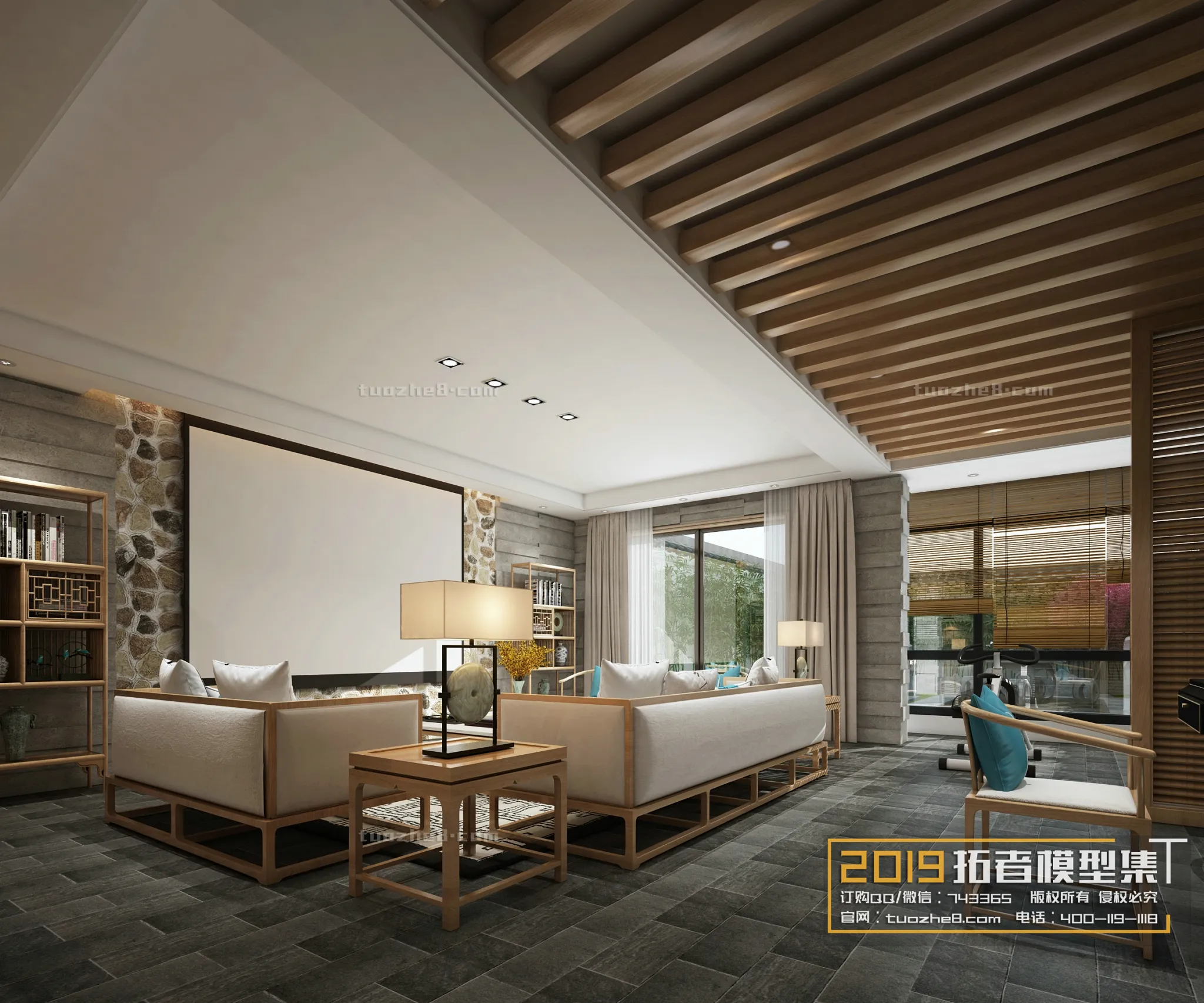 Extension Interior – LINGVING ROOM – CHINESE STYLES – 025