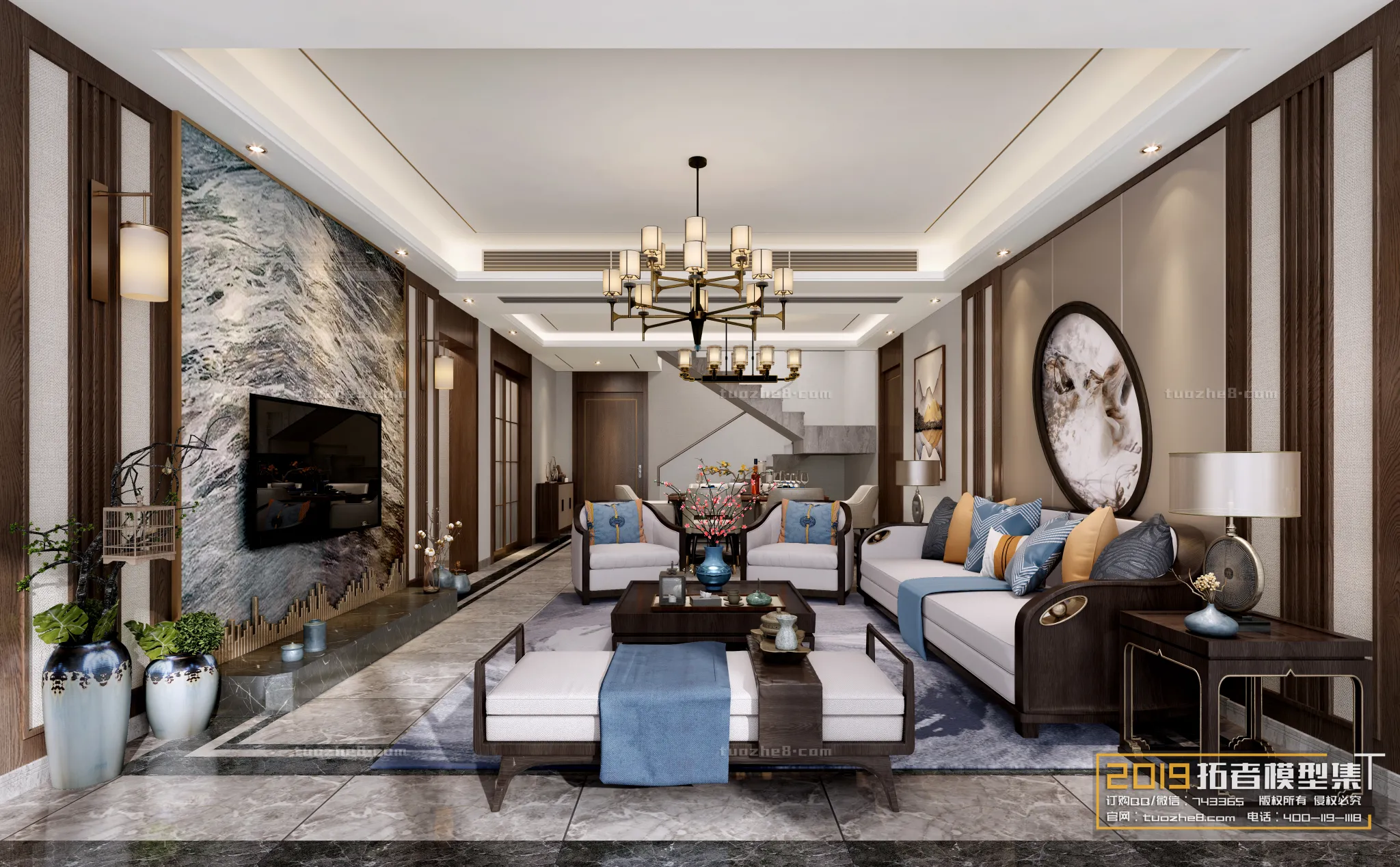 Extension Interior – LINGVING ROOM – CHINESE STYLES – 029