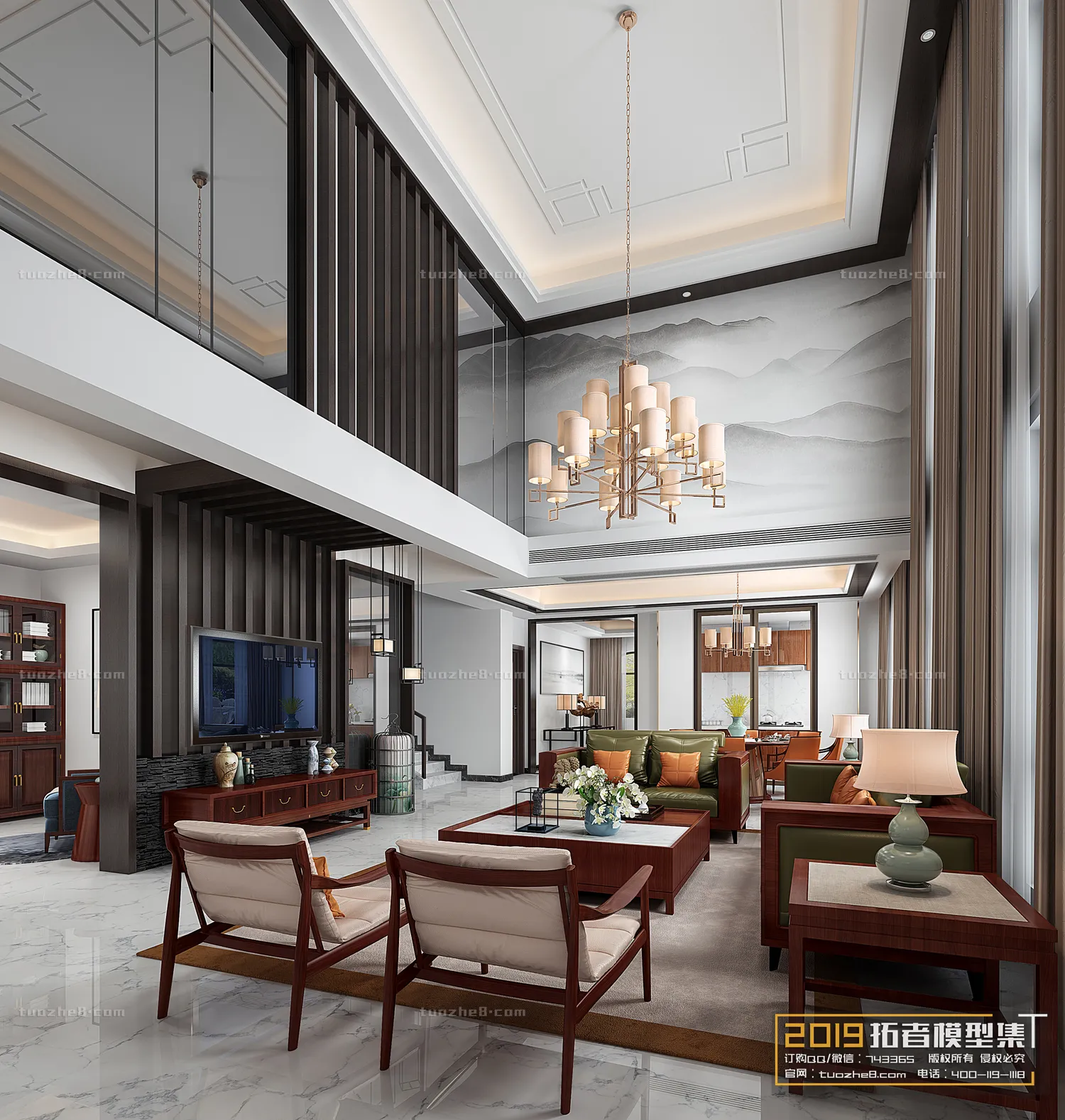 Extension Interior – LINGVING ROOM – CHINESE STYLES – 031