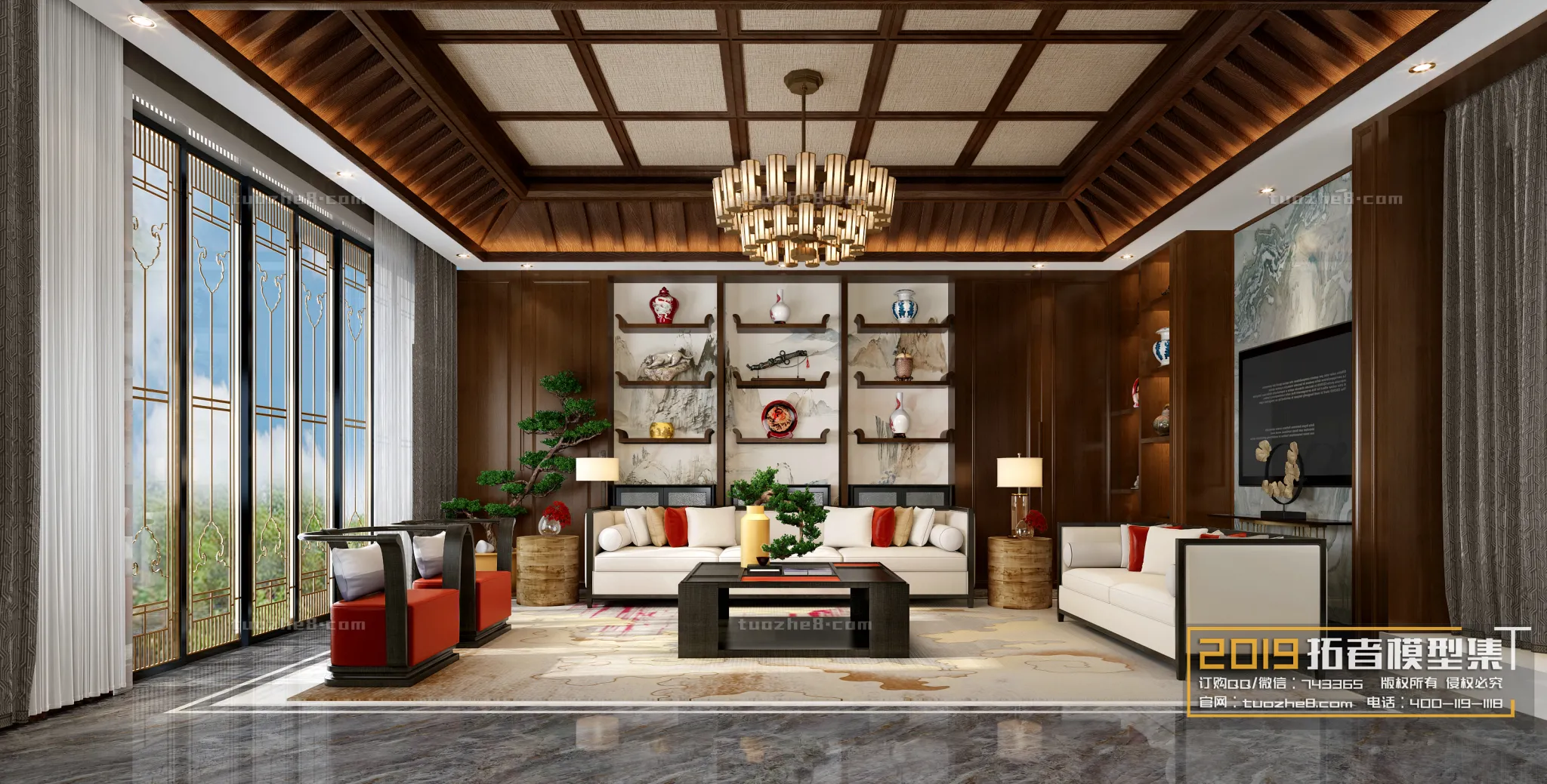 Extension Interior – LINGVING ROOM – CHINESE STYLES – 033