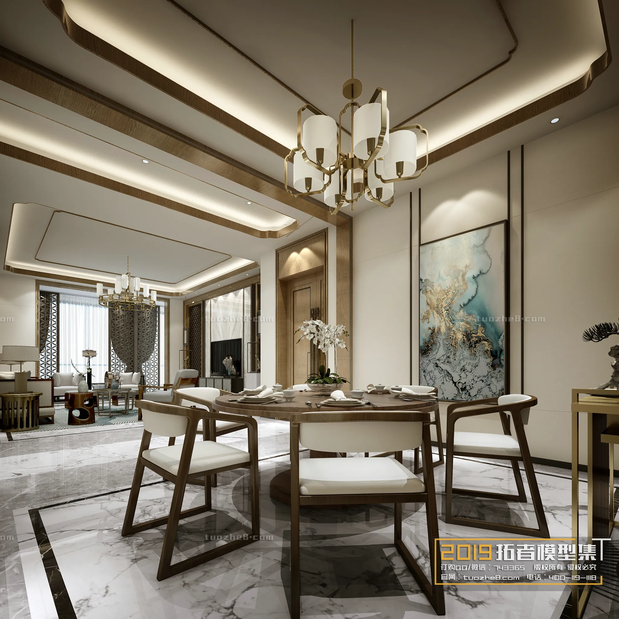 Extension Interior – LINGVING ROOM – CHINESE STYLES – 034