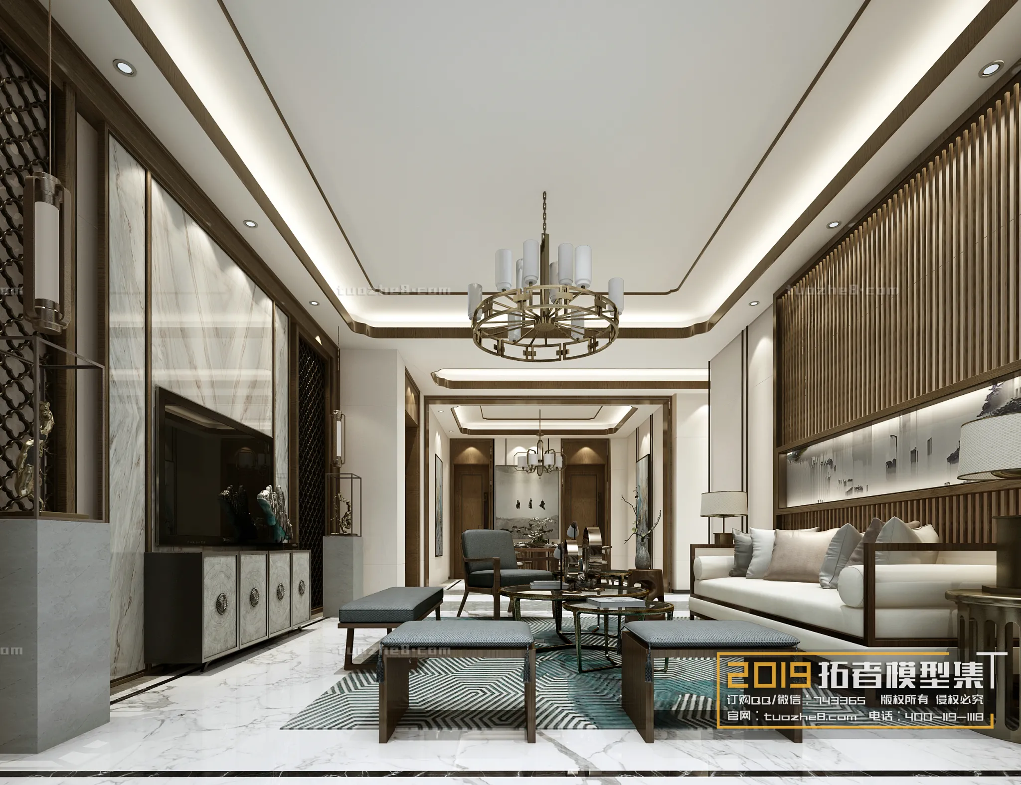 Extension Interior – LINGVING ROOM – CHINESE STYLES – 039