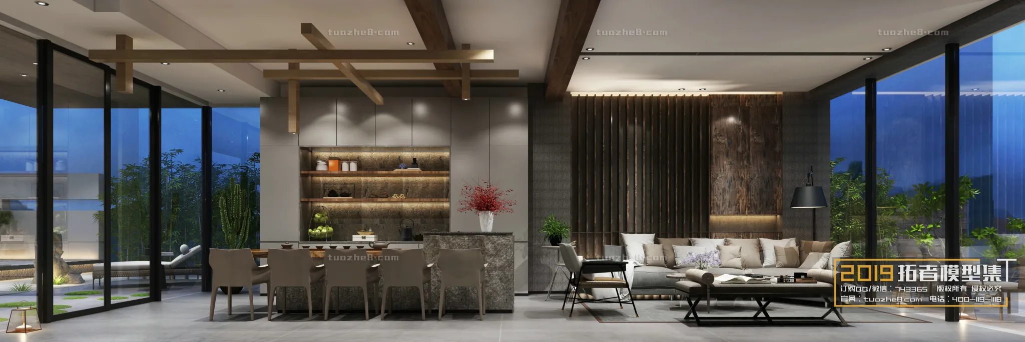 Extension Interior – LINGVING ROOM – CHINESE STYLES – 043