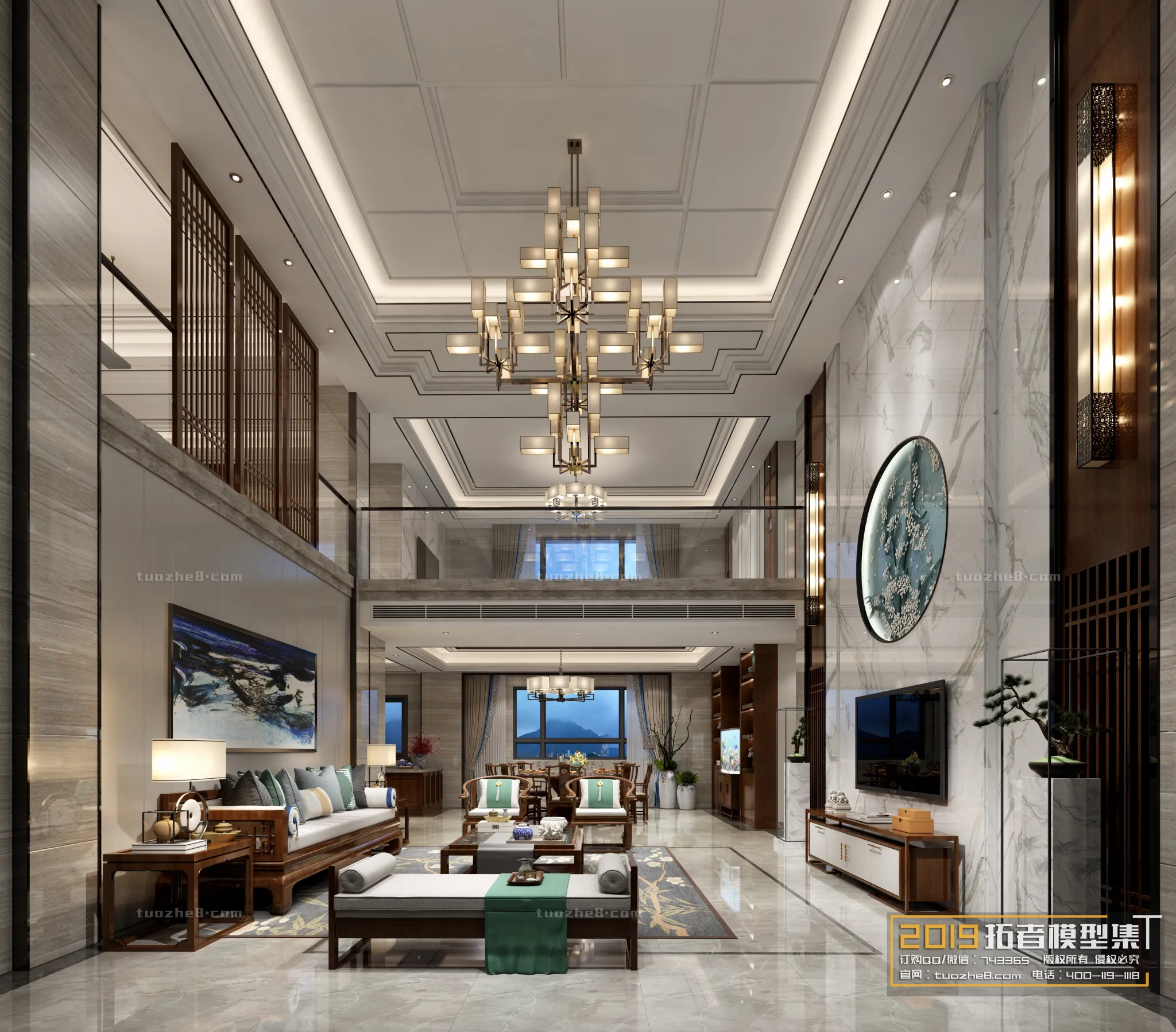 Extension Interior – LINGVING ROOM – CHINESE STYLES – 053