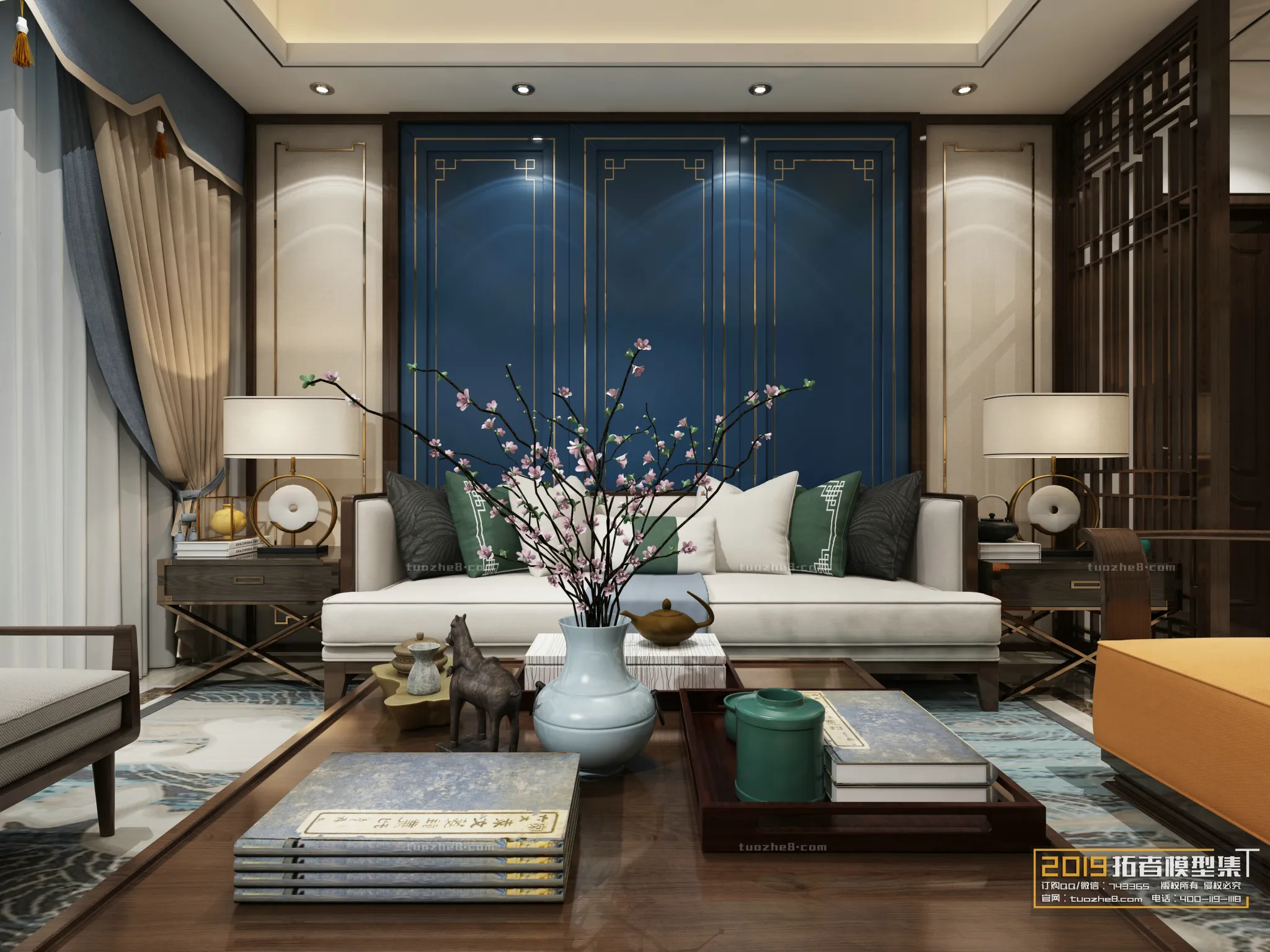 Extension Interior – LINGVING ROOM – CHINESE STYLES – 065