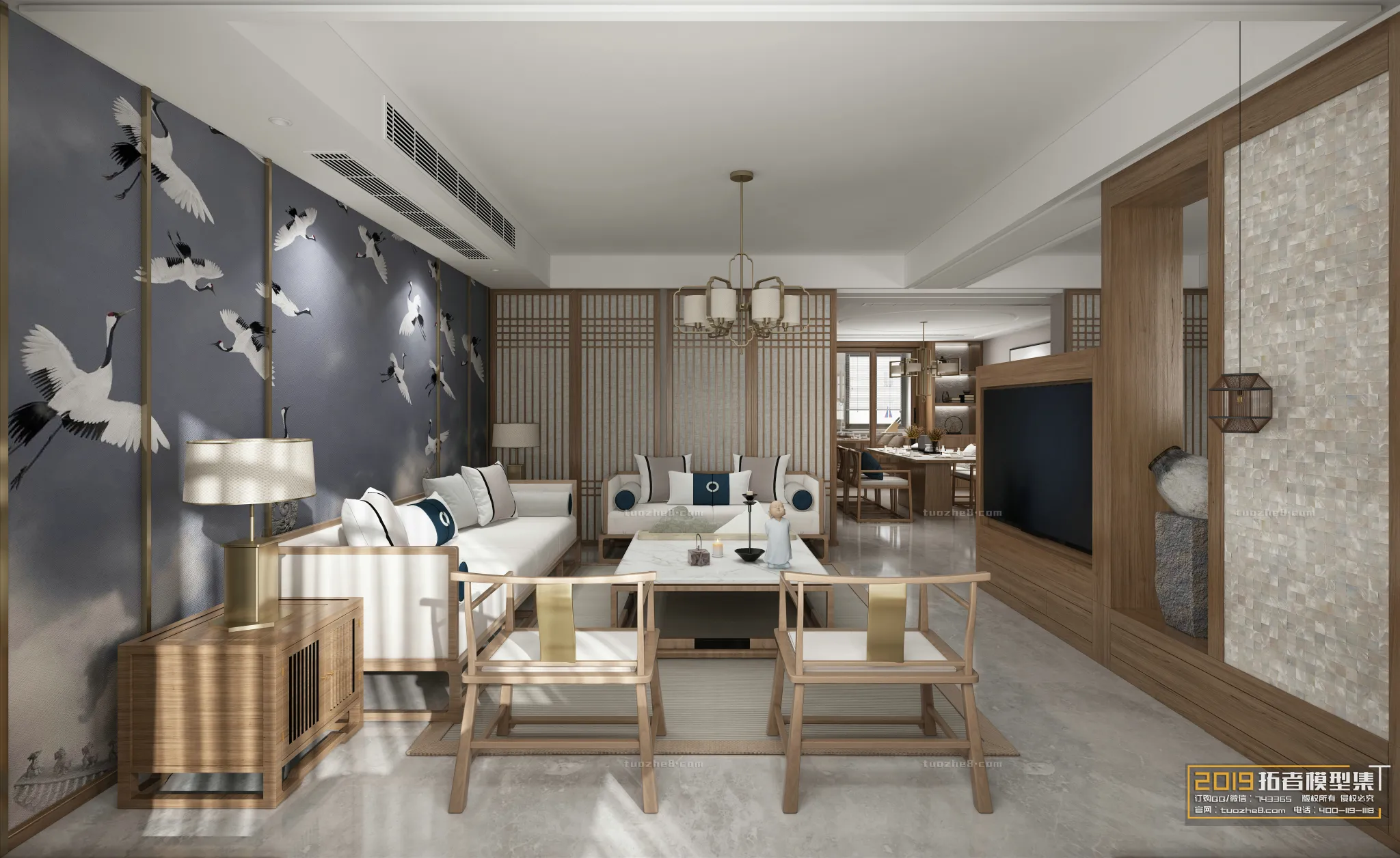 Extension Interior – LINGVING ROOM – CHINESE STYLES – 068