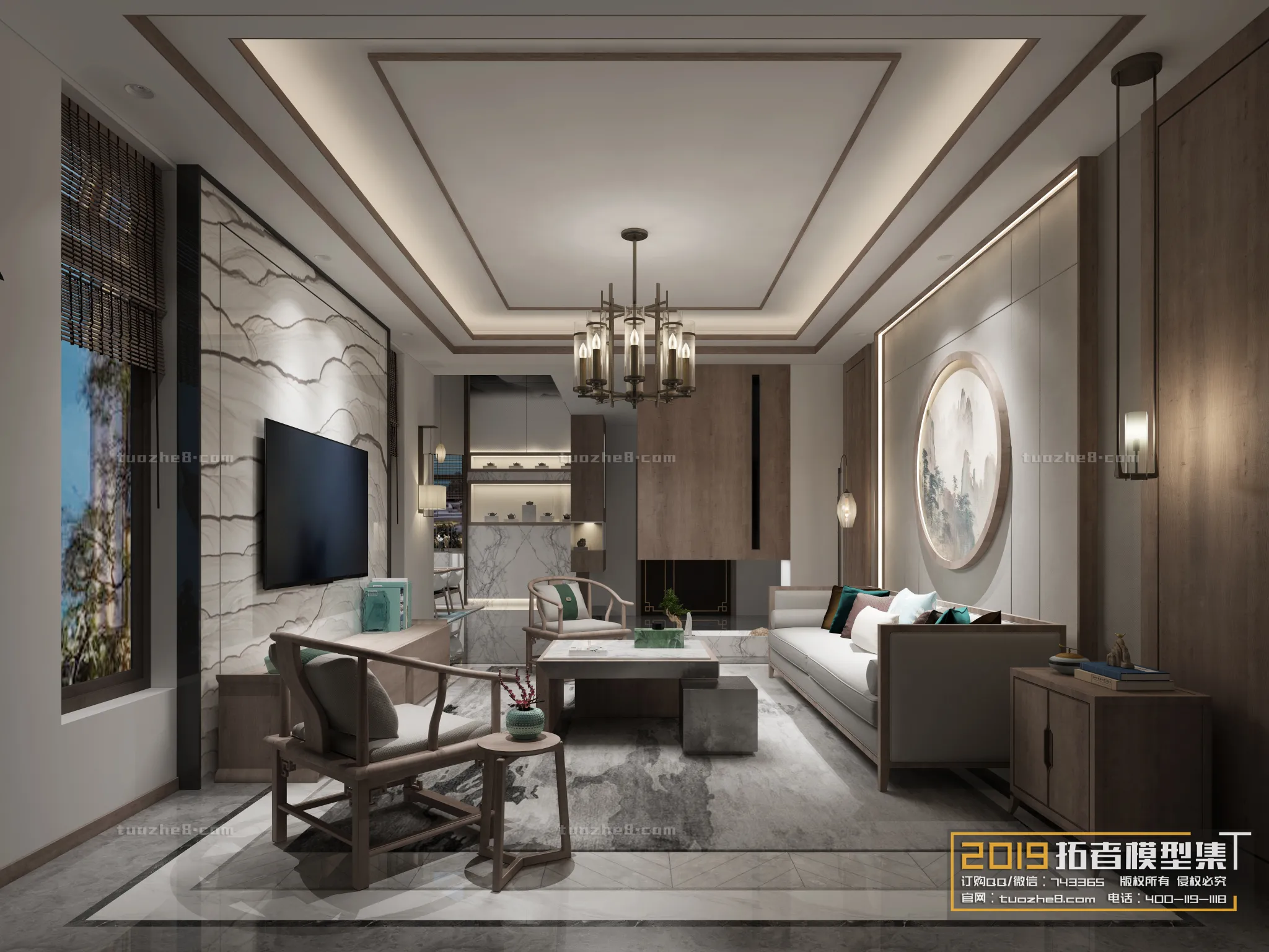 Extension Interior – LINGVING ROOM – CHINESE STYLES – 072