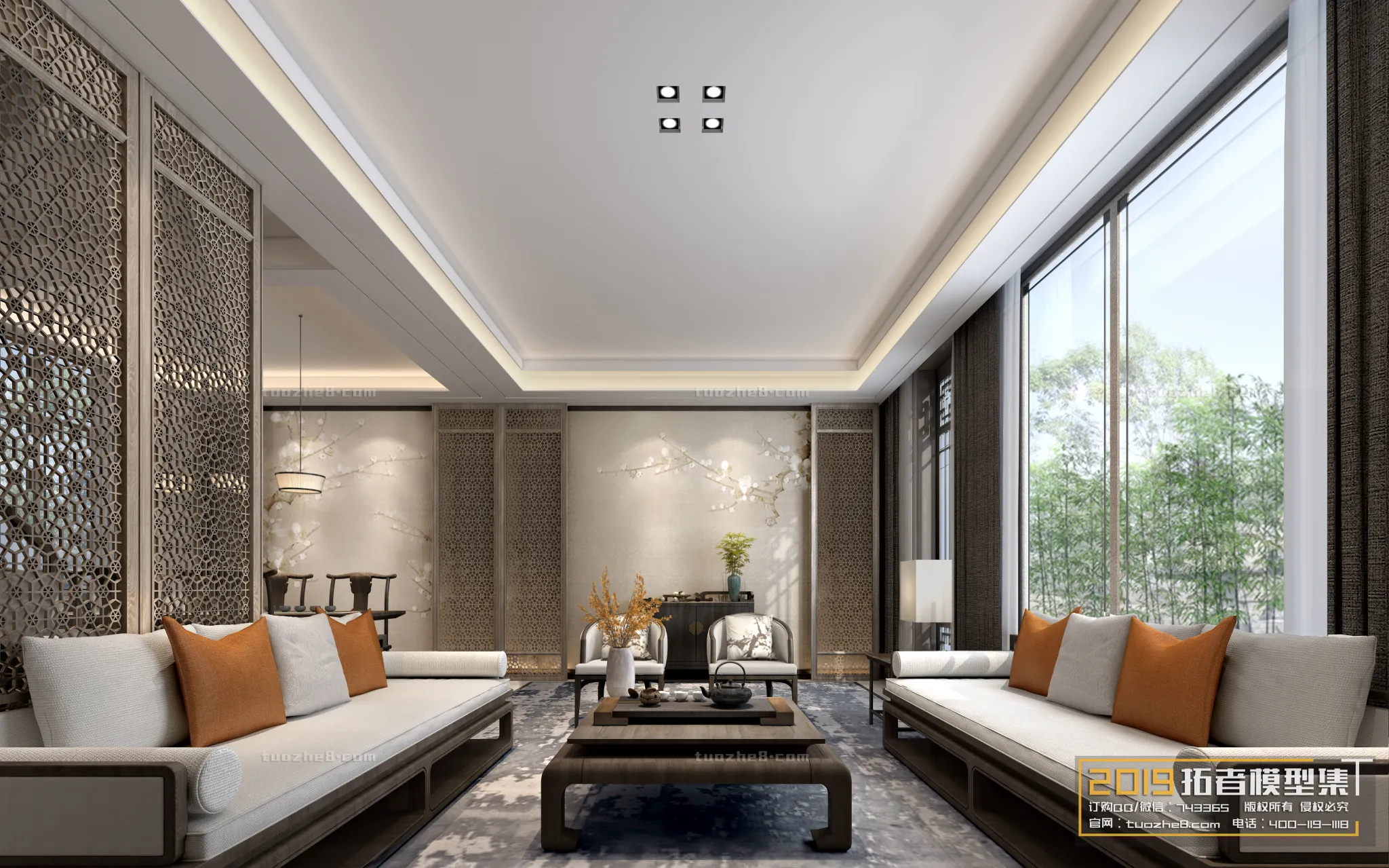 Extension Interior – LINGVING ROOM – CHINESE STYLES – 076