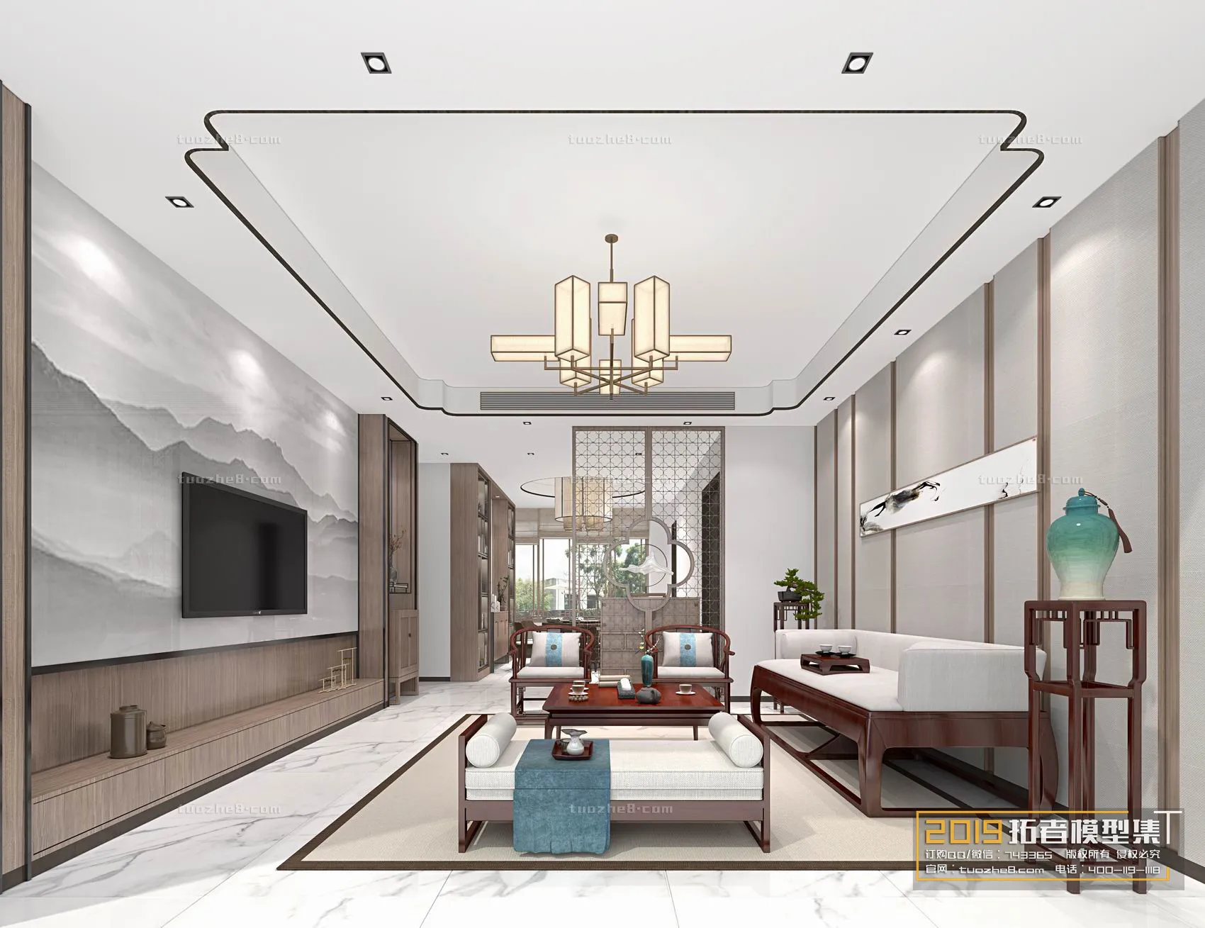 Extension Interior – LINGVING ROOM – CHINESE STYLES – 080