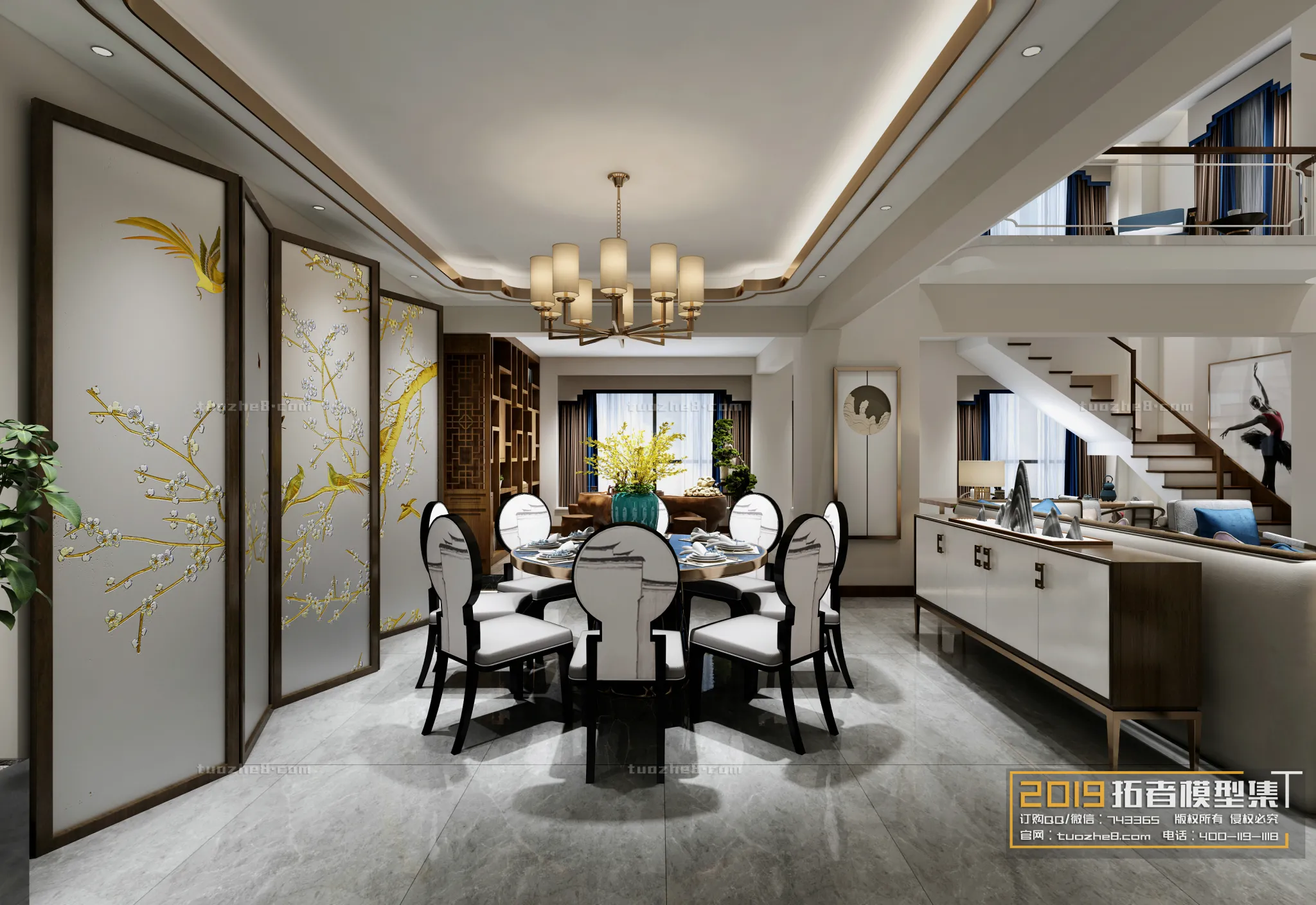 Extension Interior – LINGVING ROOM – CHINESE STYLES – 091