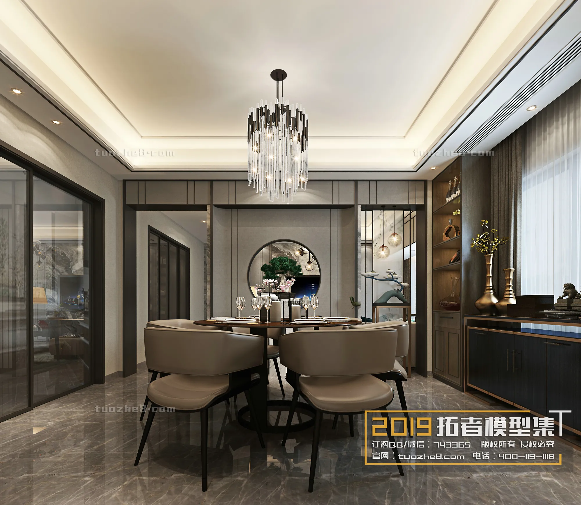 Extension Interior – LINGVING ROOM – CHINESE STYLES – 093