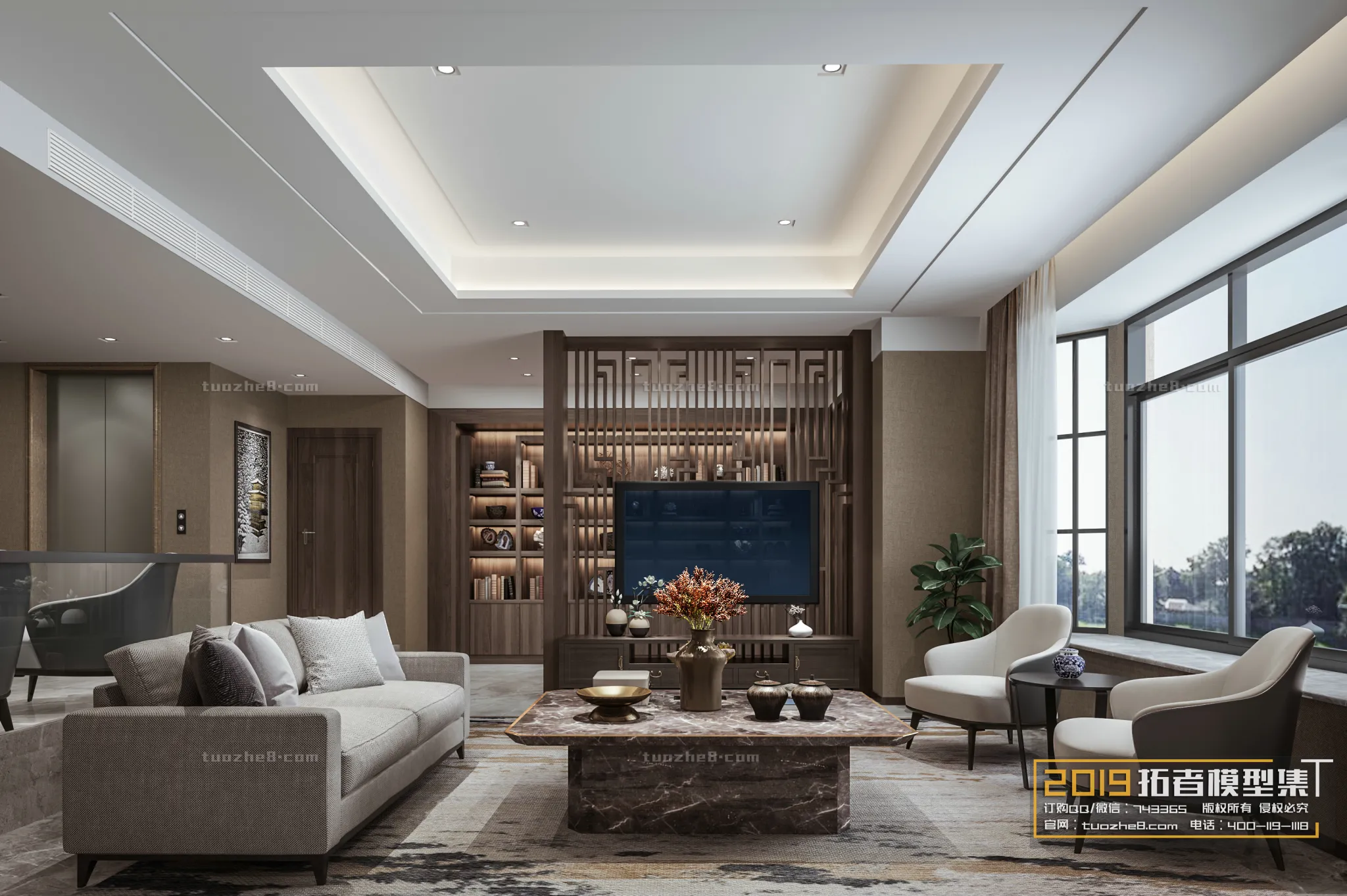 Extension Interior – LINGVING ROOM – CHINESE STYLES – 102