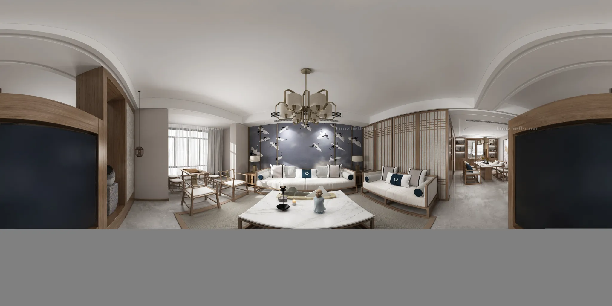 Extension Interior – LINGVING ROOM – CHINESE STYLES – 114