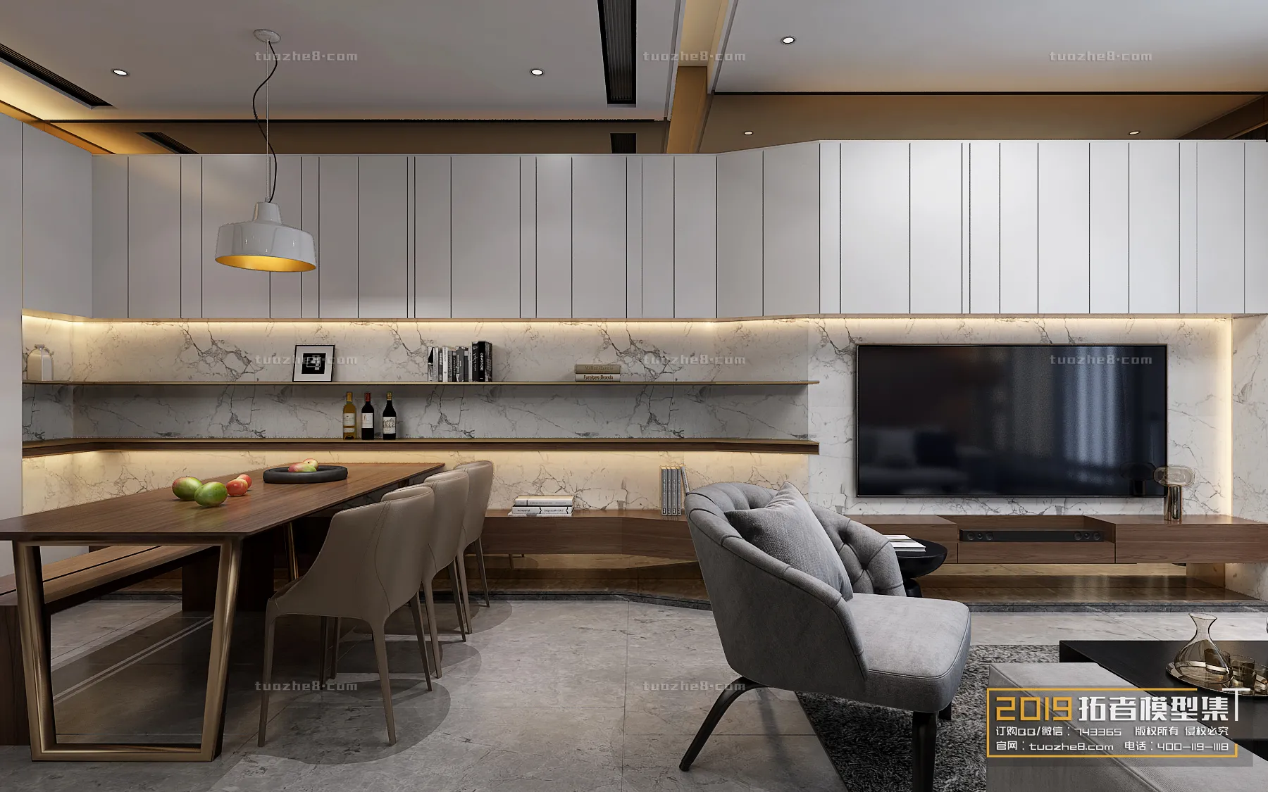 Extension Interior – LINGVING ROOM – MODERN STYLES – 002