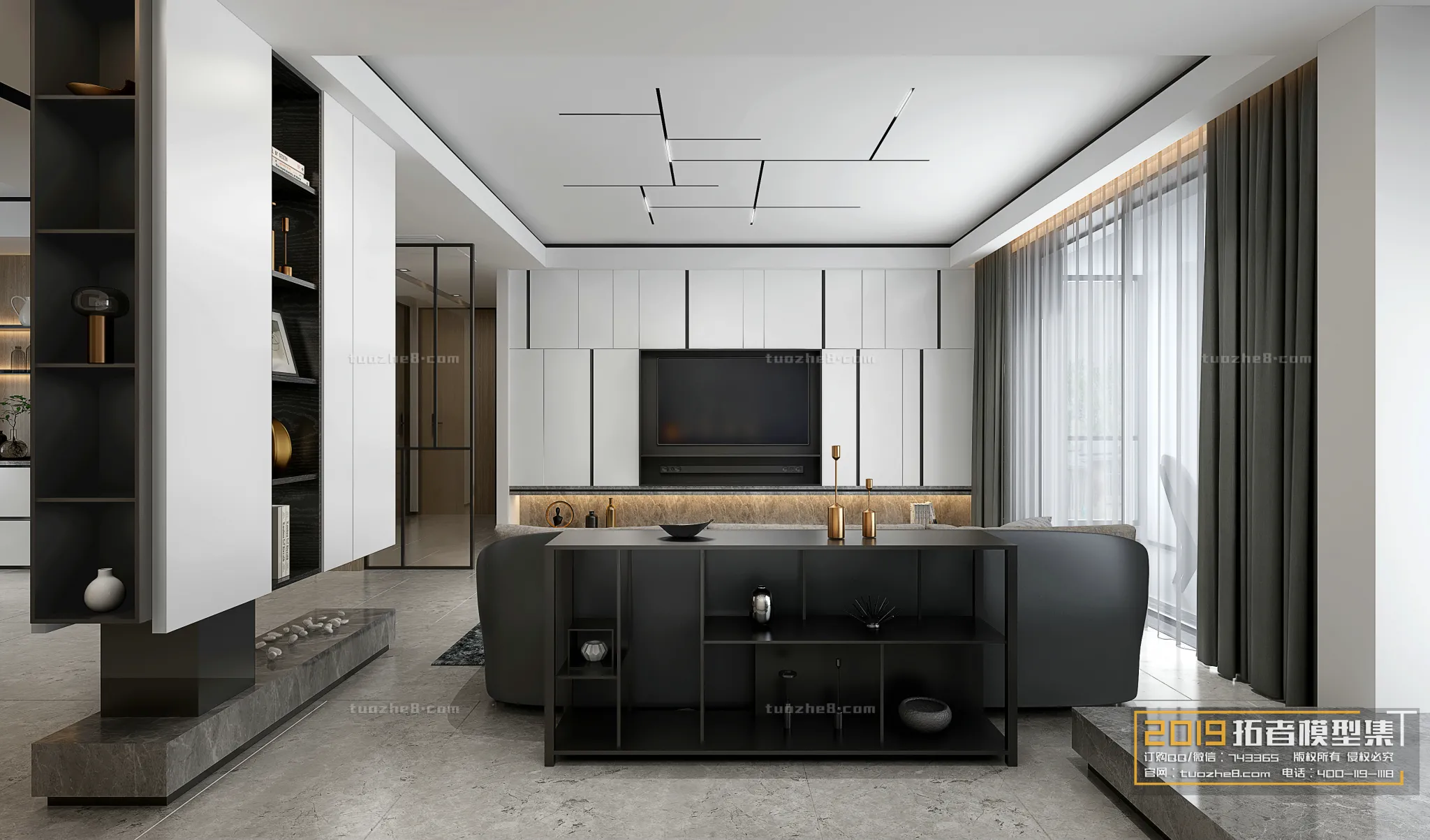 Extension Interior – LINGVING ROOM – MODERN STYLES – 006