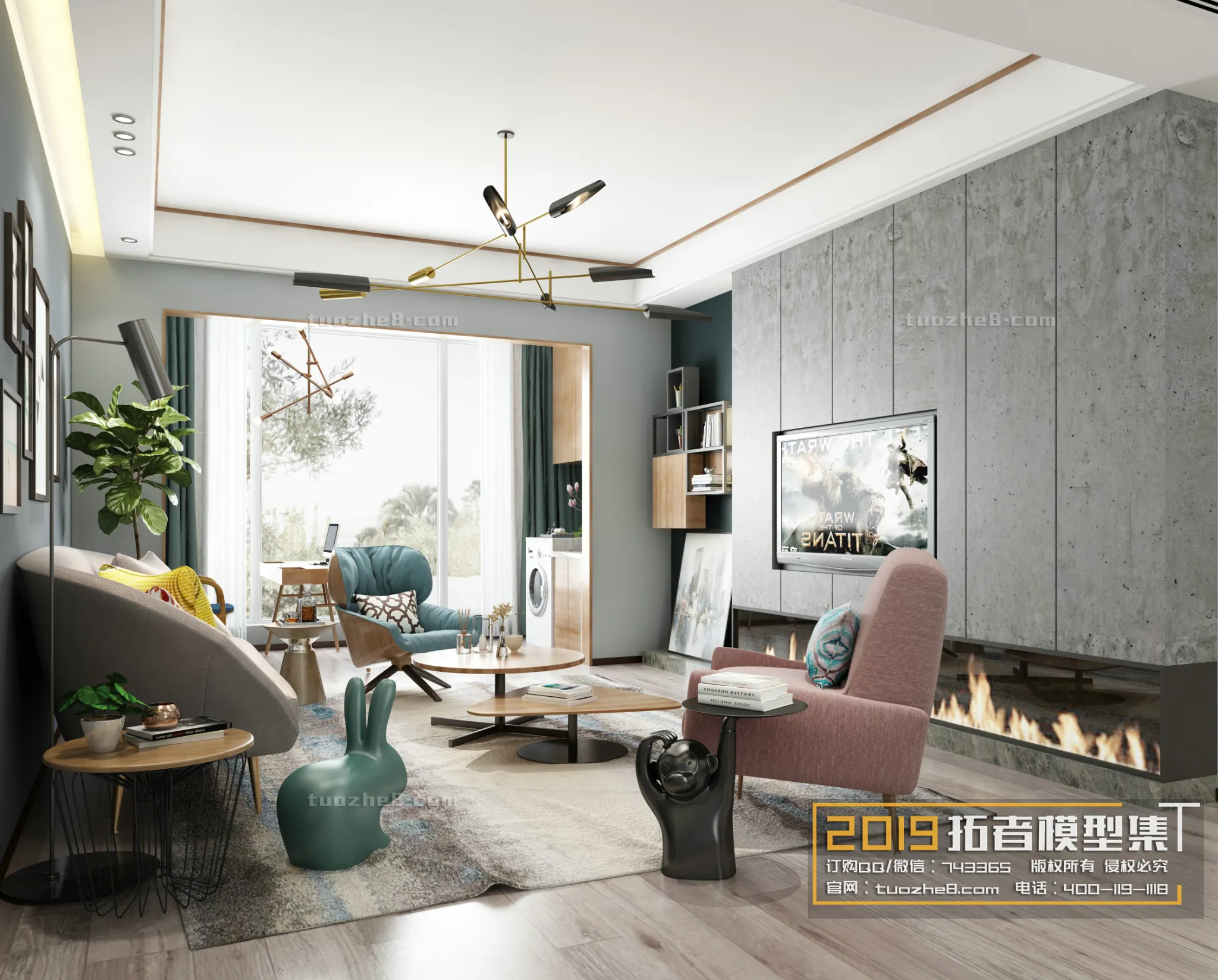 Extension Interior – LINGVING ROOM – NORDIC STYLES – 001