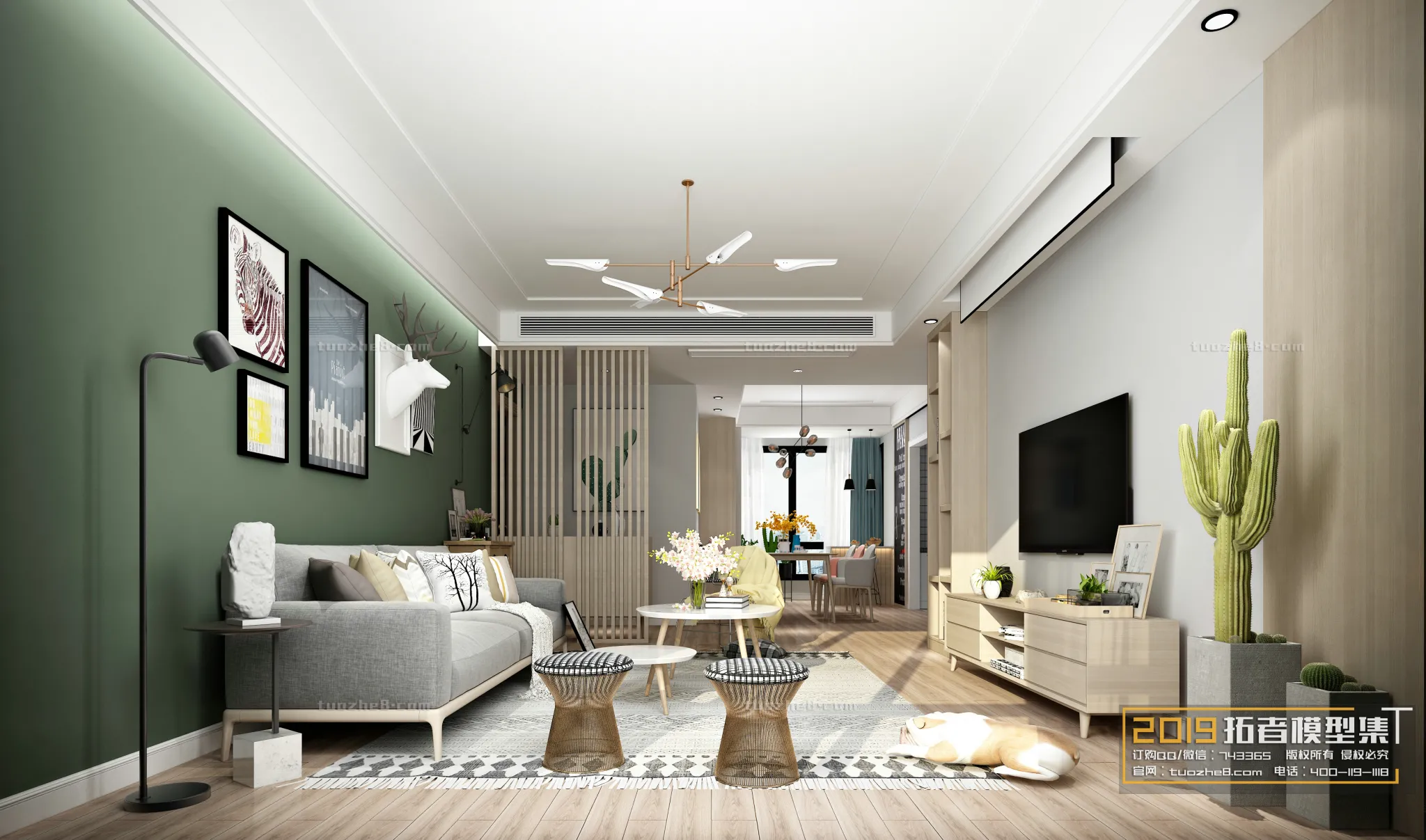 Extension Interior – LINGVING ROOM – NORDIC STYLES – 008