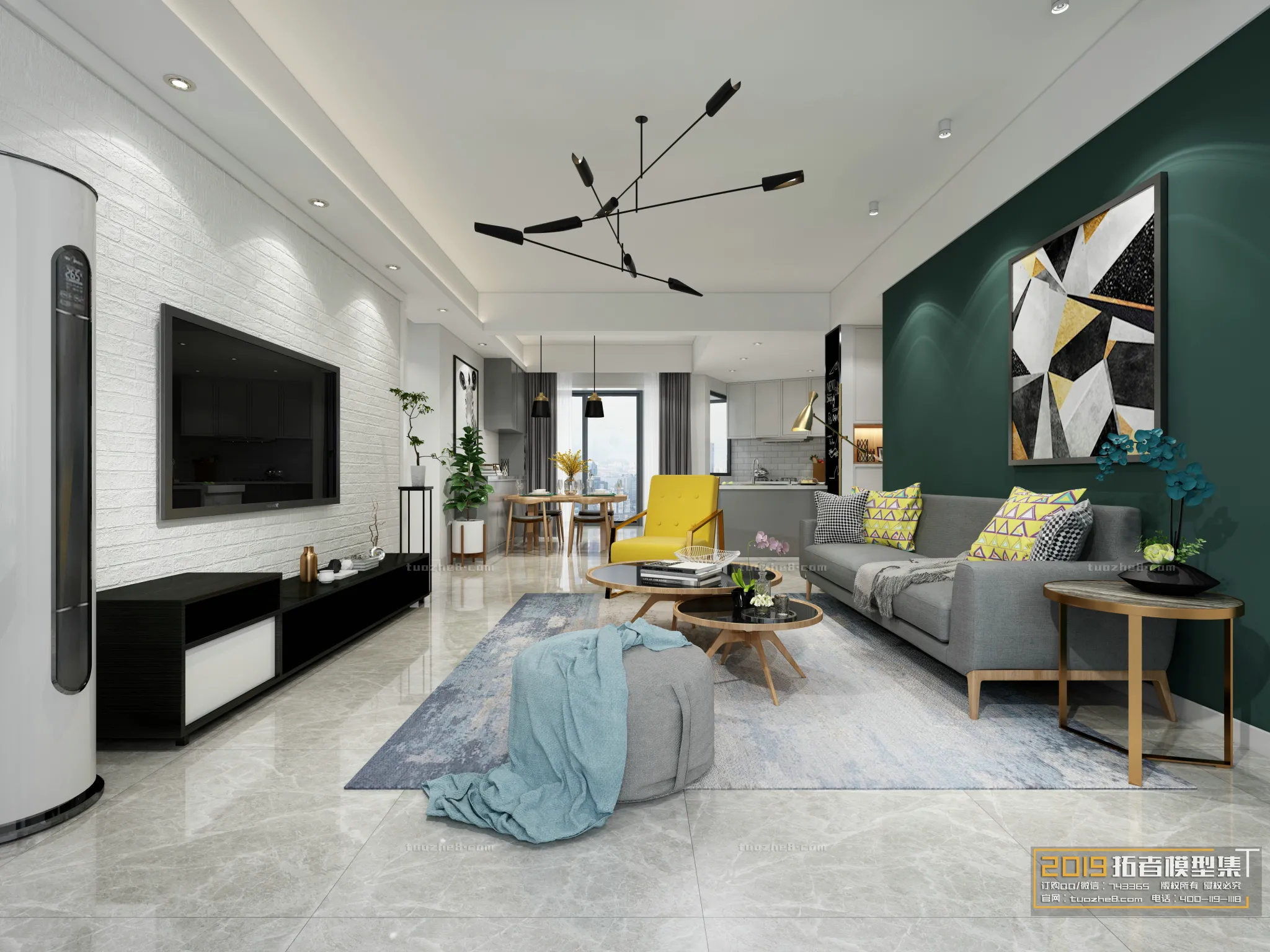 Extension Interior – LINGVING ROOM – NORDIC STYLES – 012
