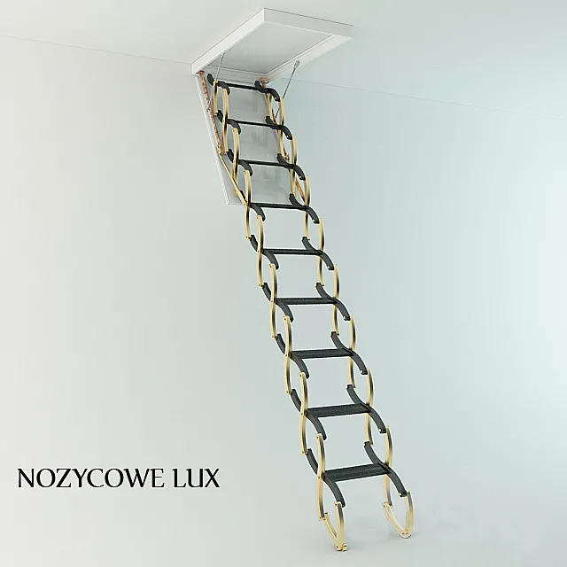 Extension ladder NOZYCOWE LUX 3DS Max Model