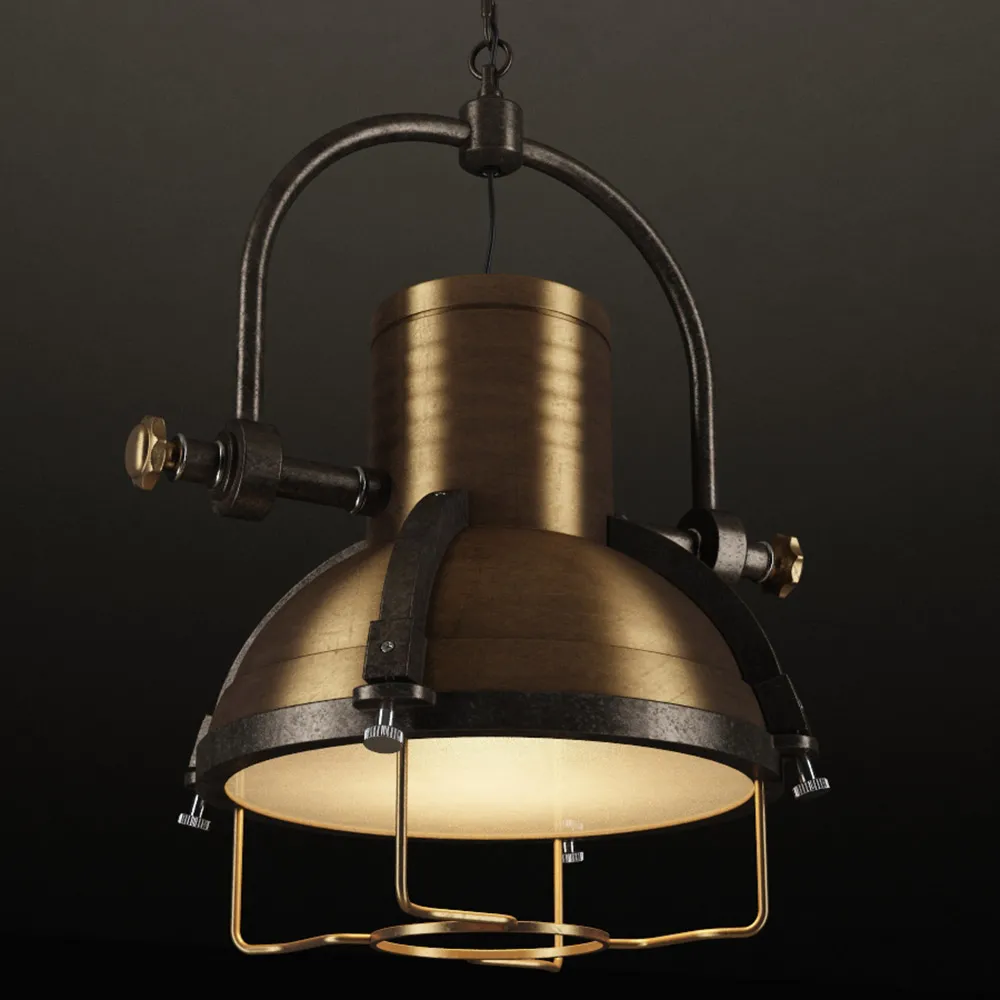 exterior-models – Ceiling lamp Godfrey Metal Chandelier CH087-1 3ds Max