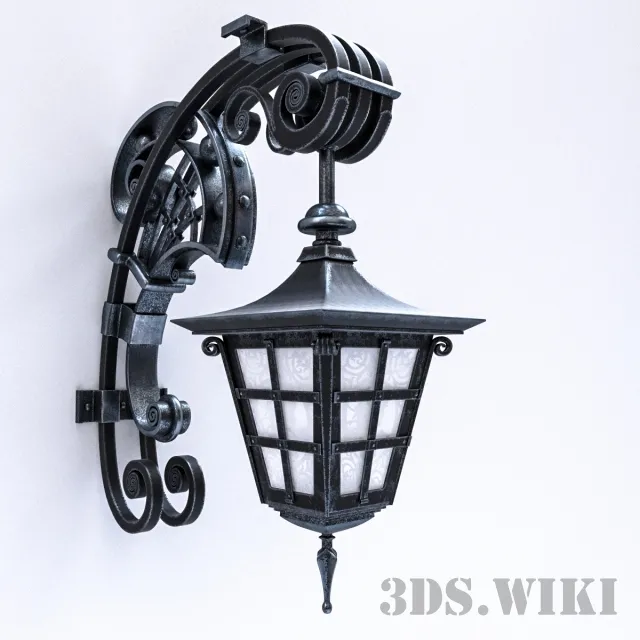 exterior-models – Forged lantern – bracket 3ds Max
