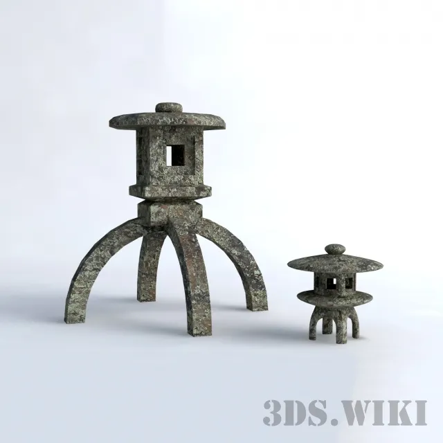 exterior-models – Japanese garden lantern 3ds Max