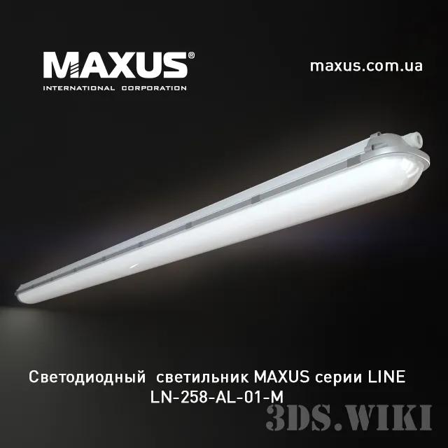 exterior-models – LED luminaire LINE 258 AL 3ds Max