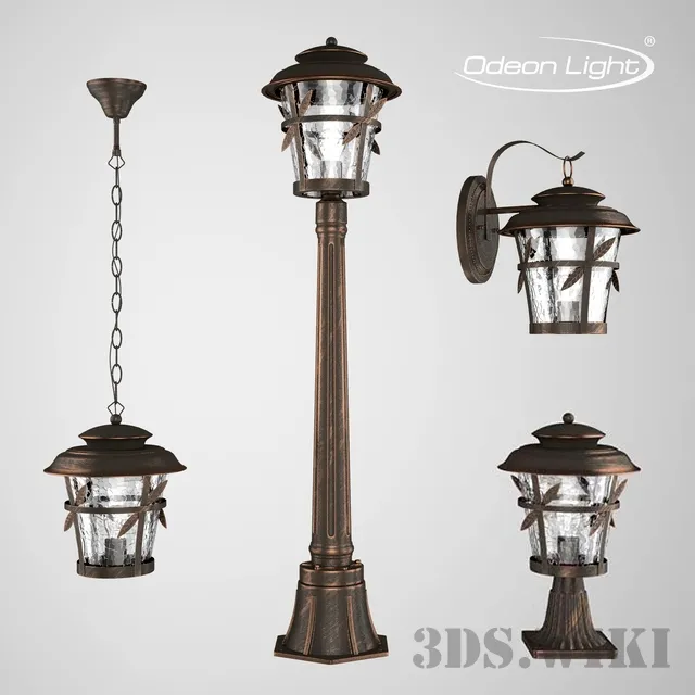 exterior-models – Street lamps ODEON LIGHT – ALETTI 3ds Max